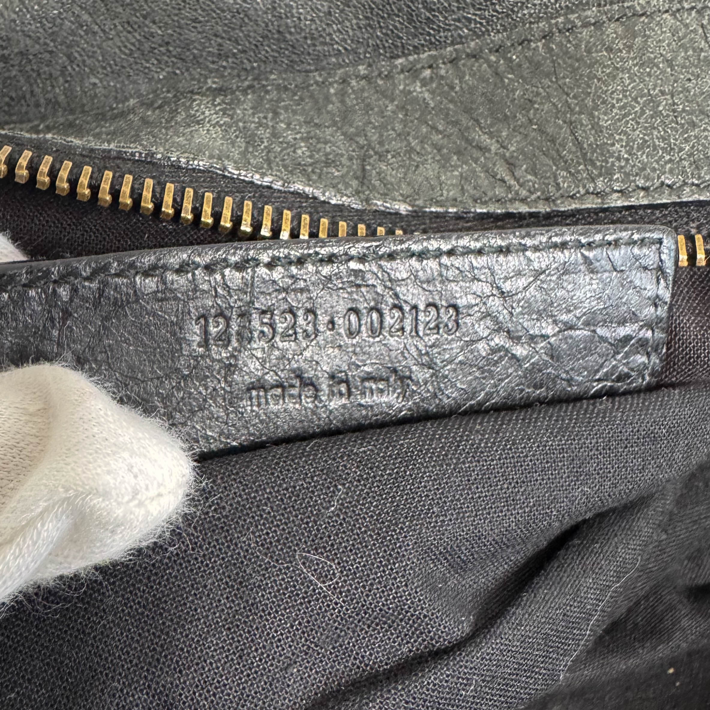 The First Black Leather Hand Bag