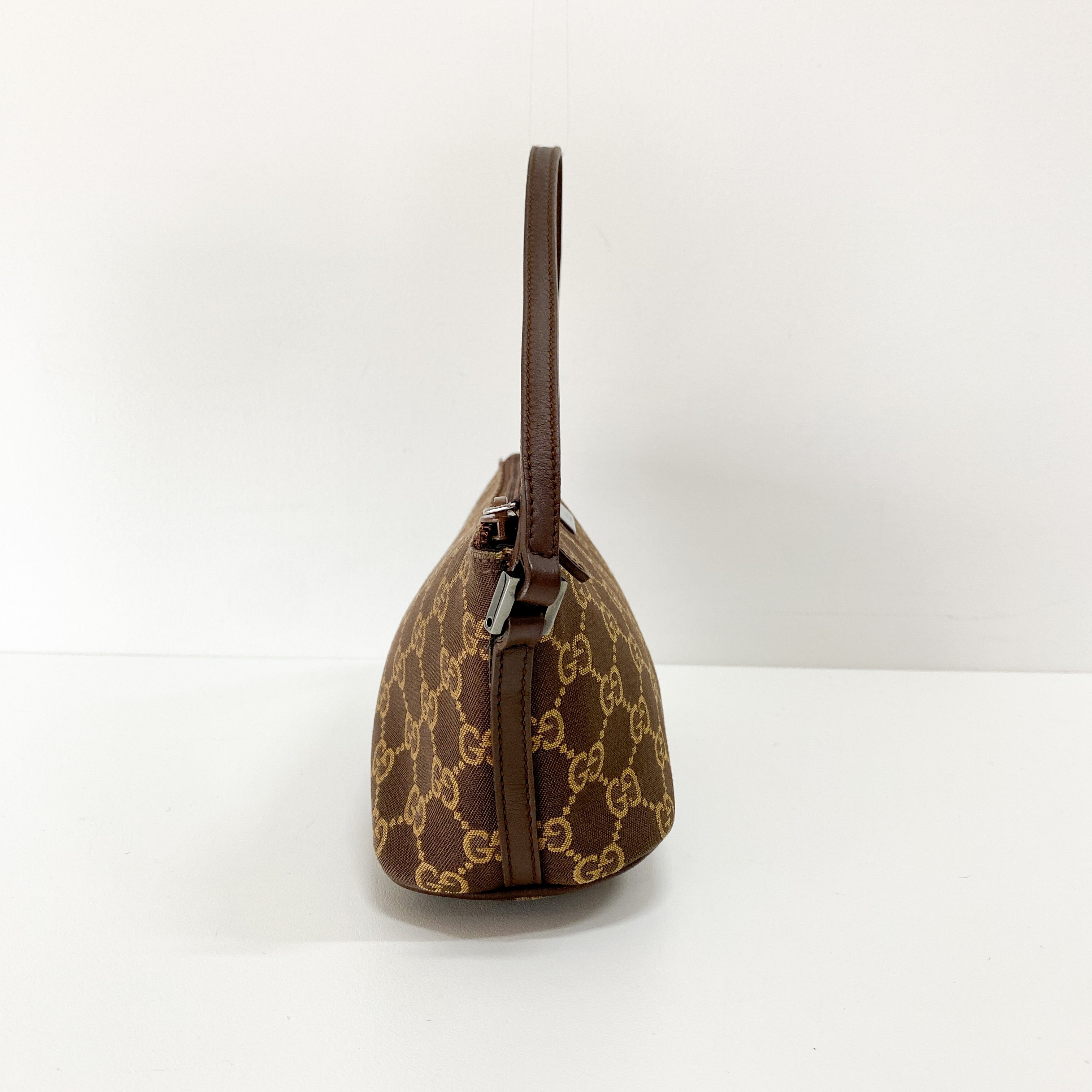 Boat Brown GG Canvas Pouch