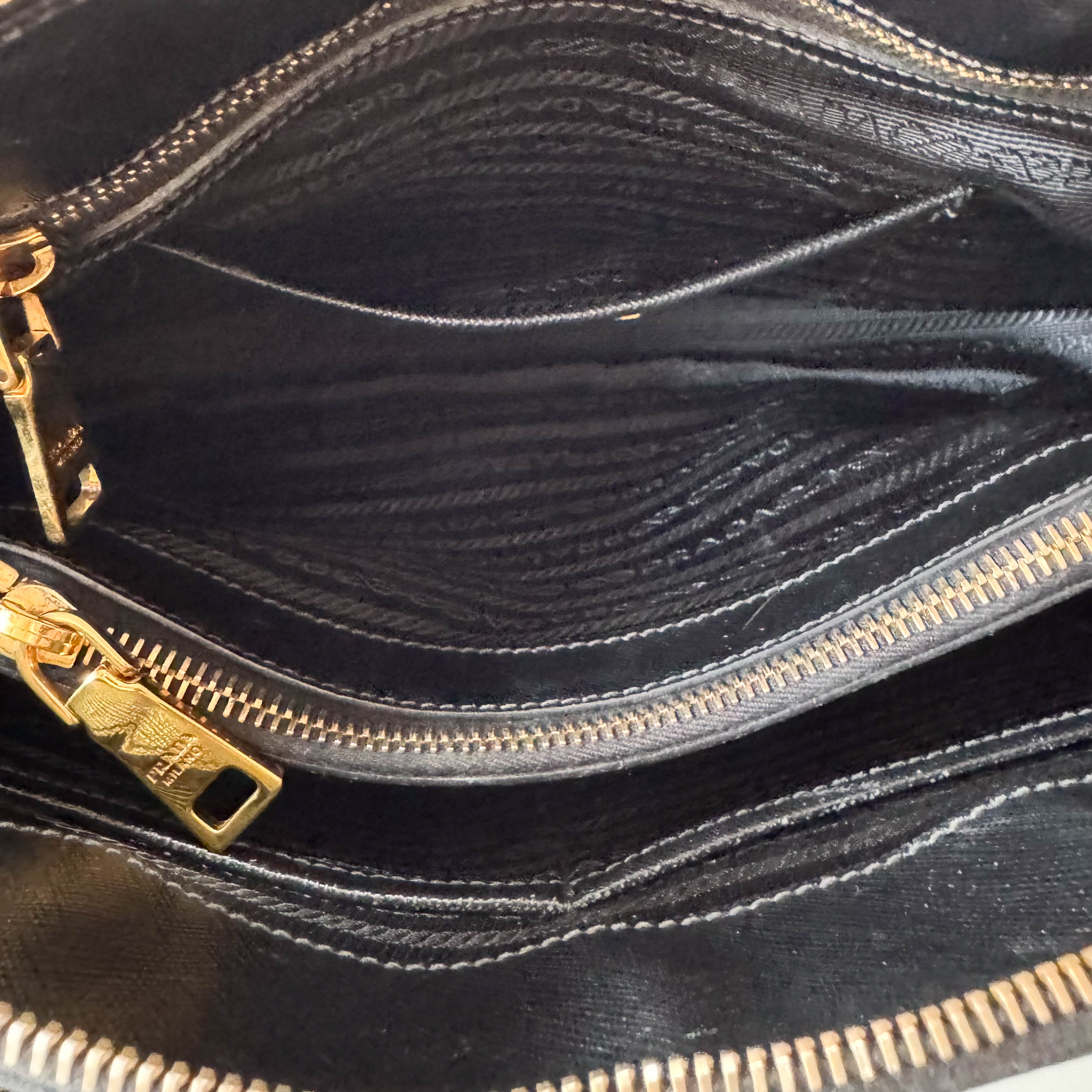 Saffiano Black Top Handle Bag
