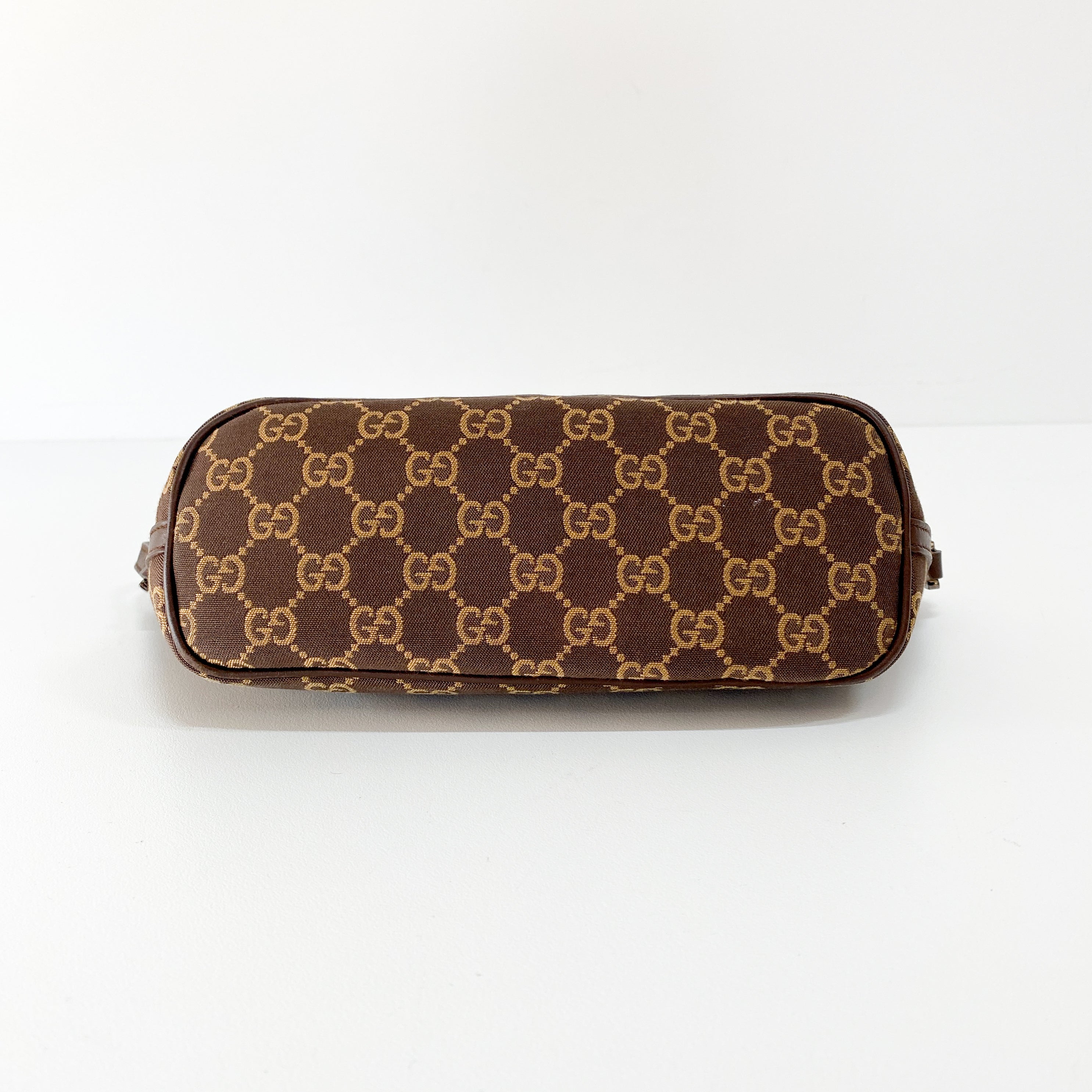 Boat Brown GG Canvas Pouch