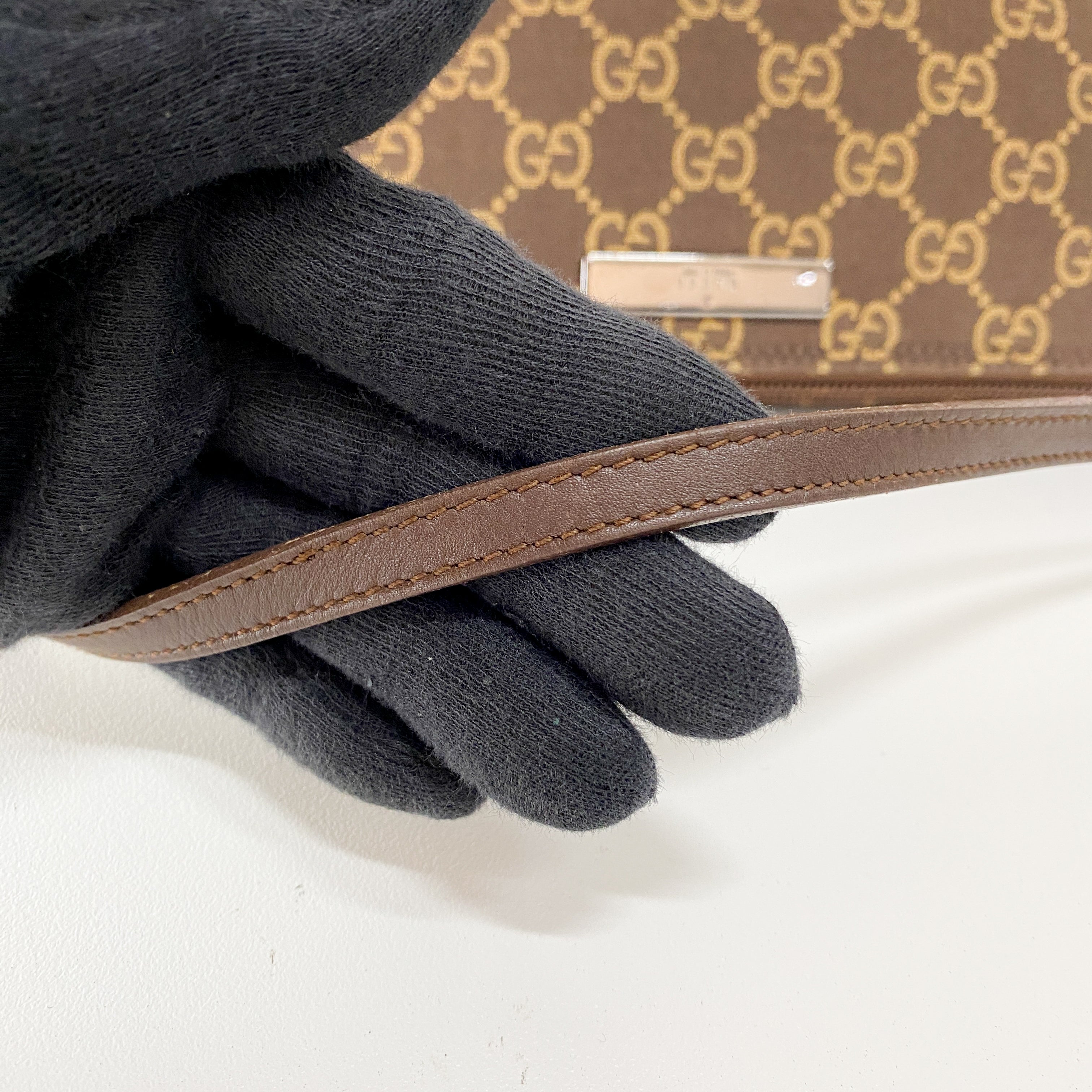 Boat Brown GG Canvas Pouch