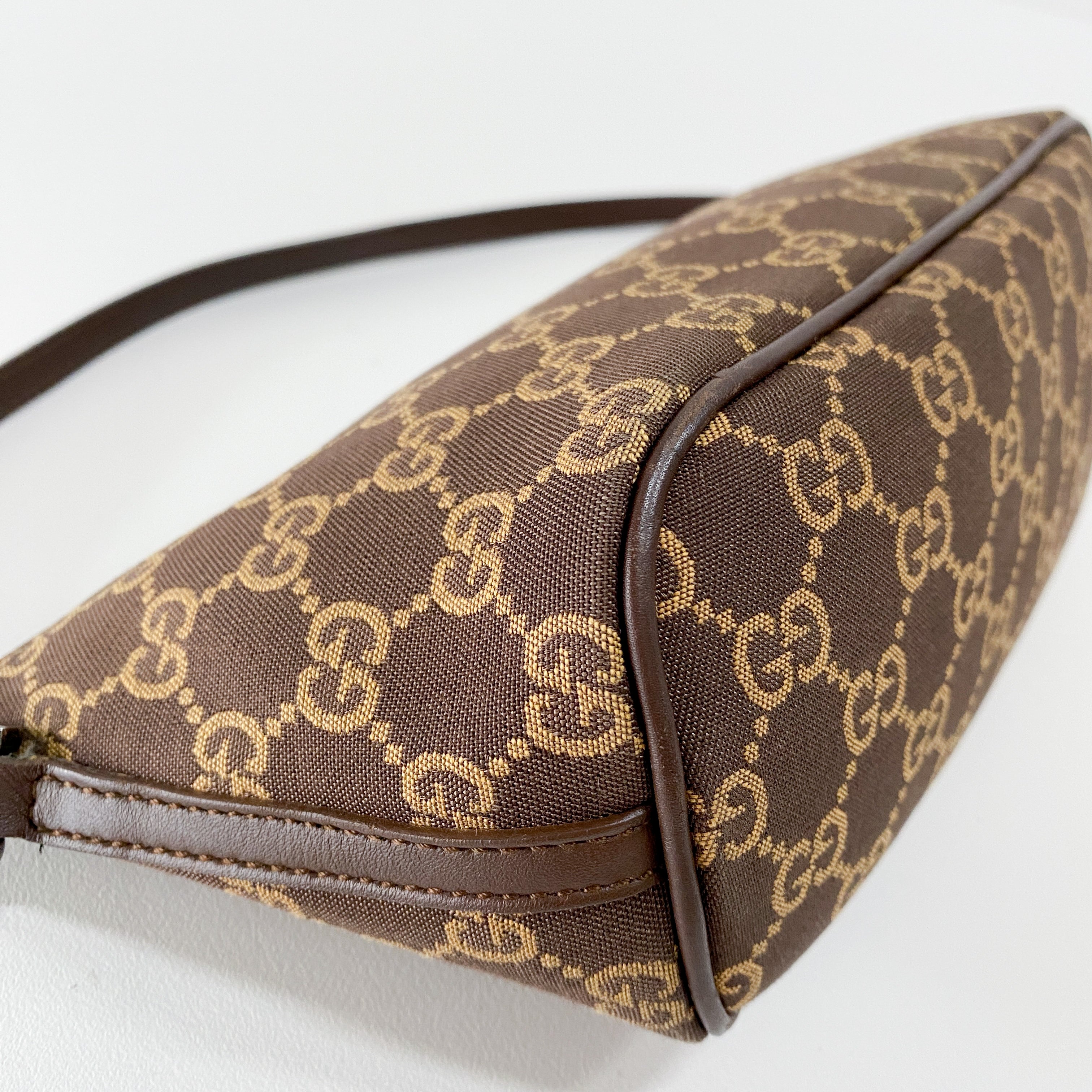 Boat Brown GG Canvas Pouch