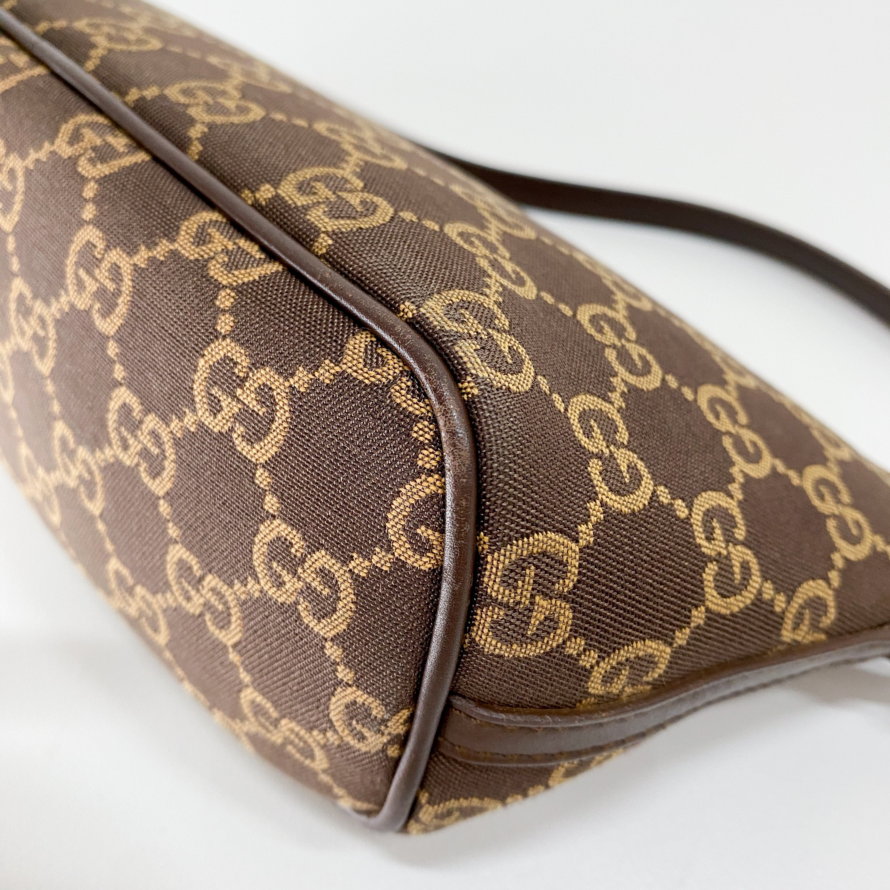 Boat Brown GG Canvas Pouch