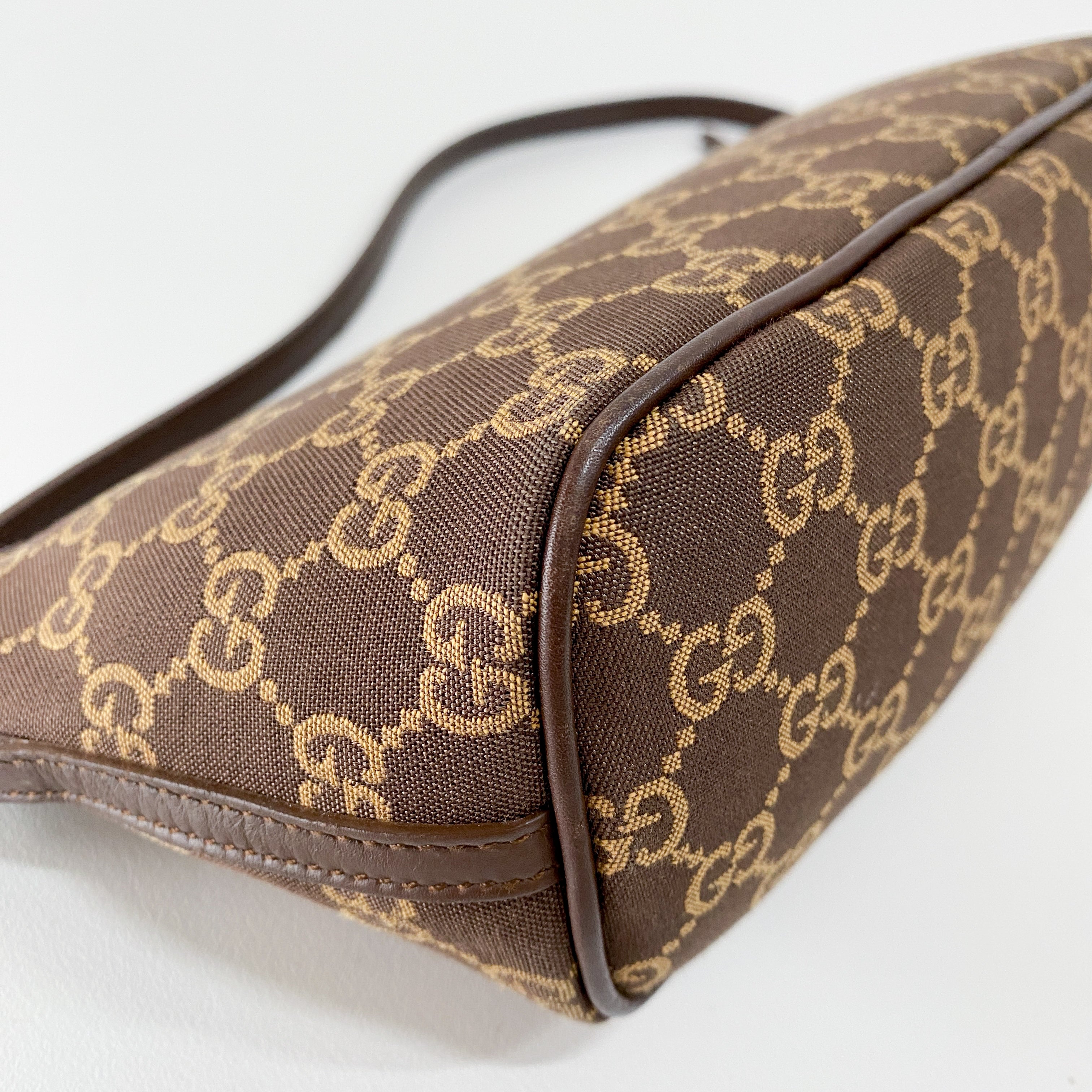 Boat Brown GG Canvas Pouch