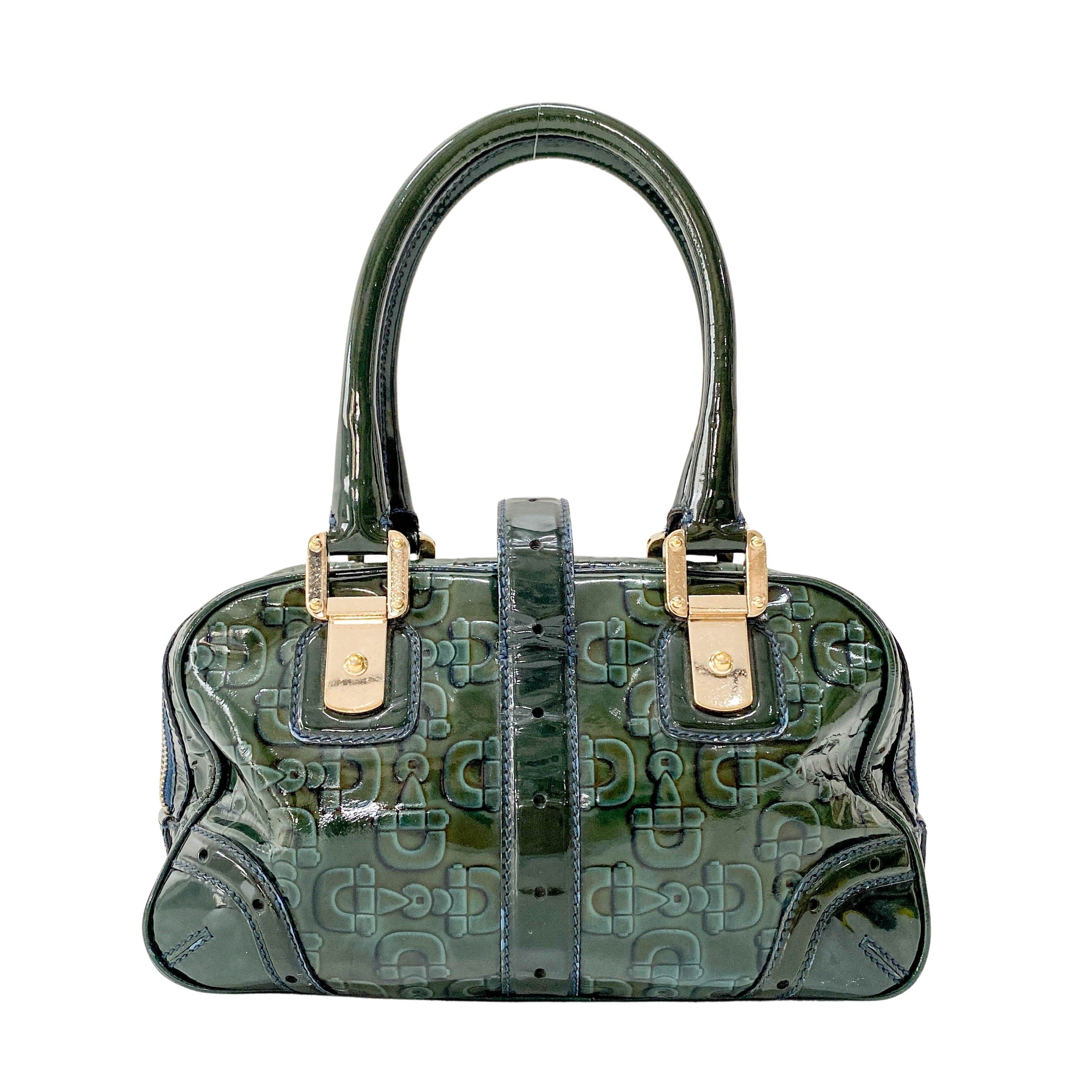 Green Leather Vintage Handbag