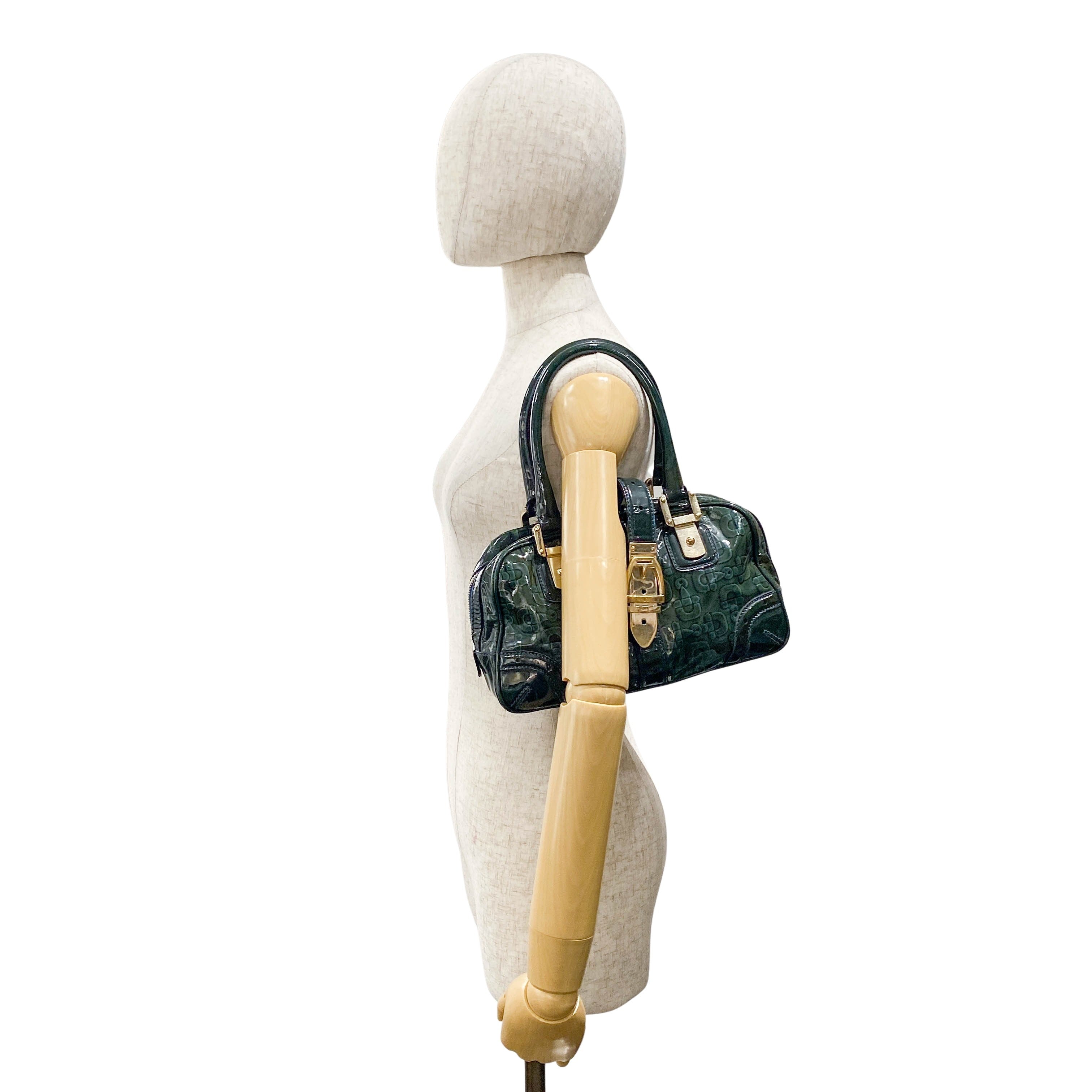 Green Leather Vintage Handbag