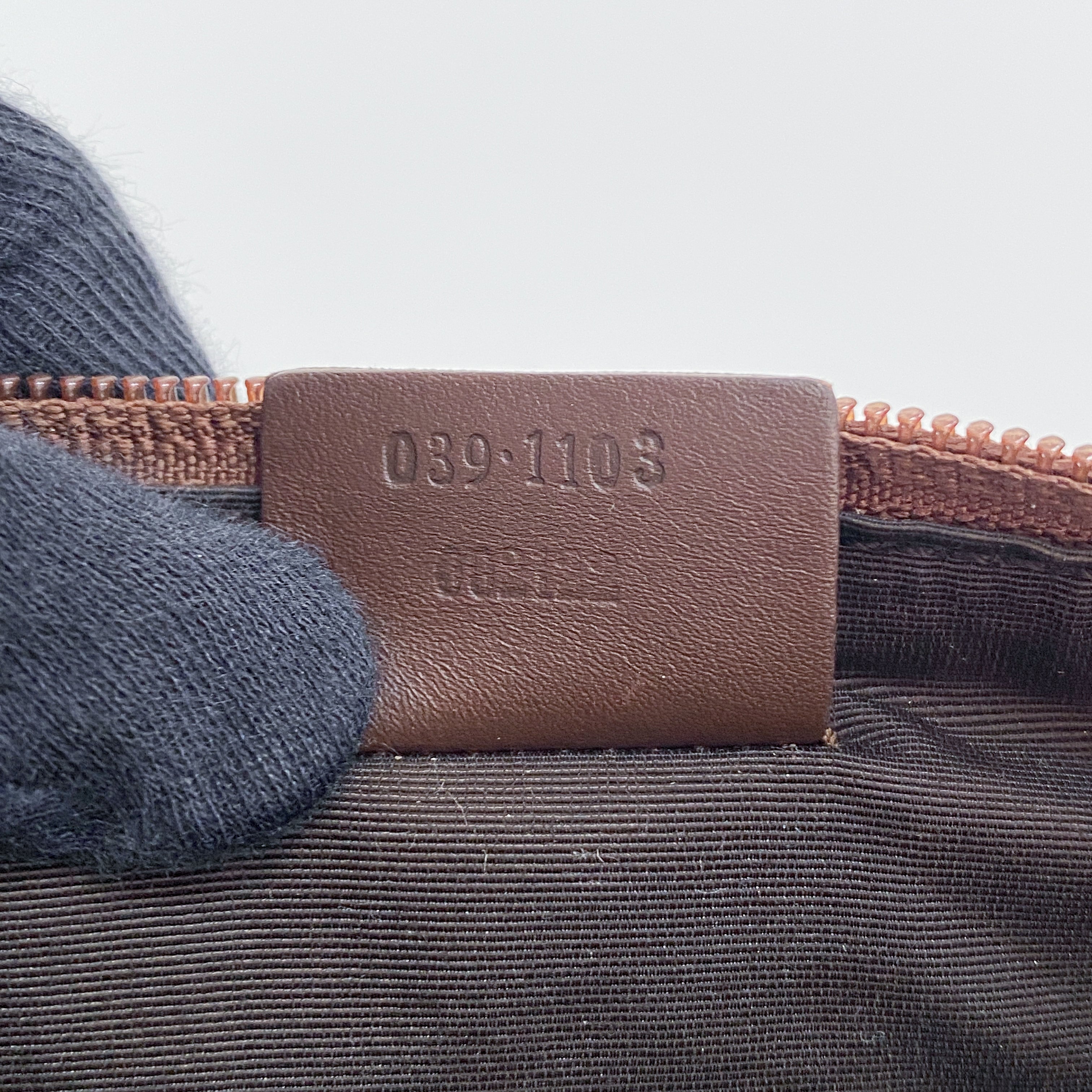 Boat Brown GG Canvas Pouch
