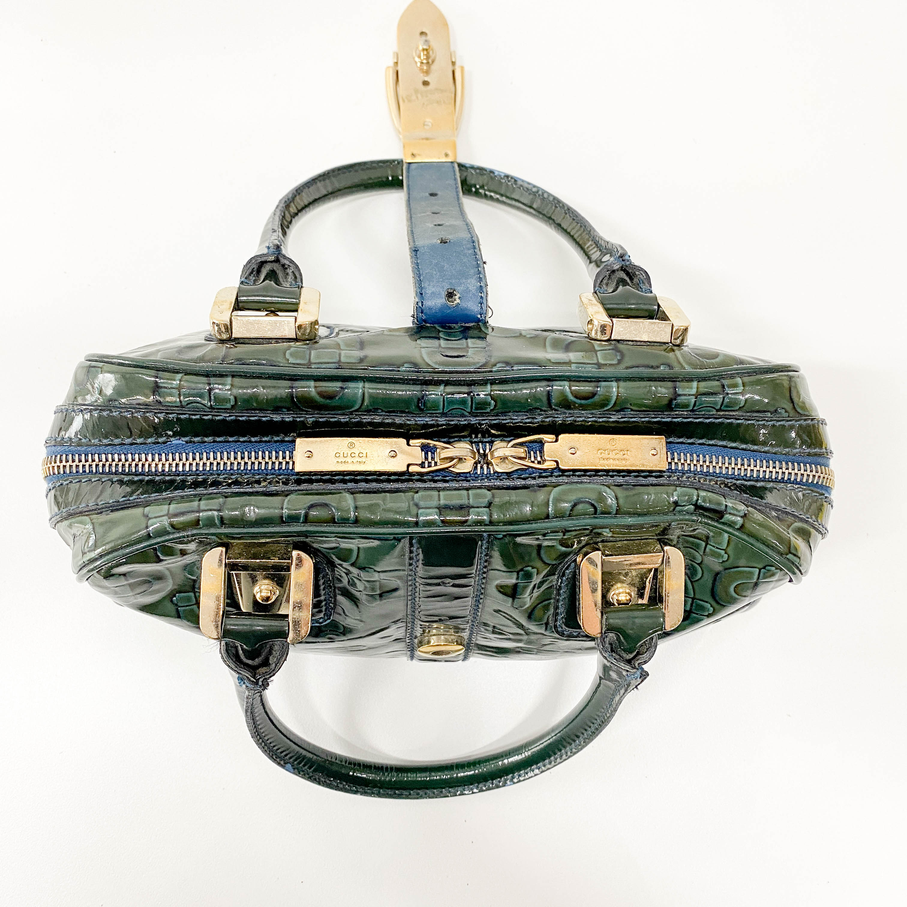 Green Leather Vintage Handbag