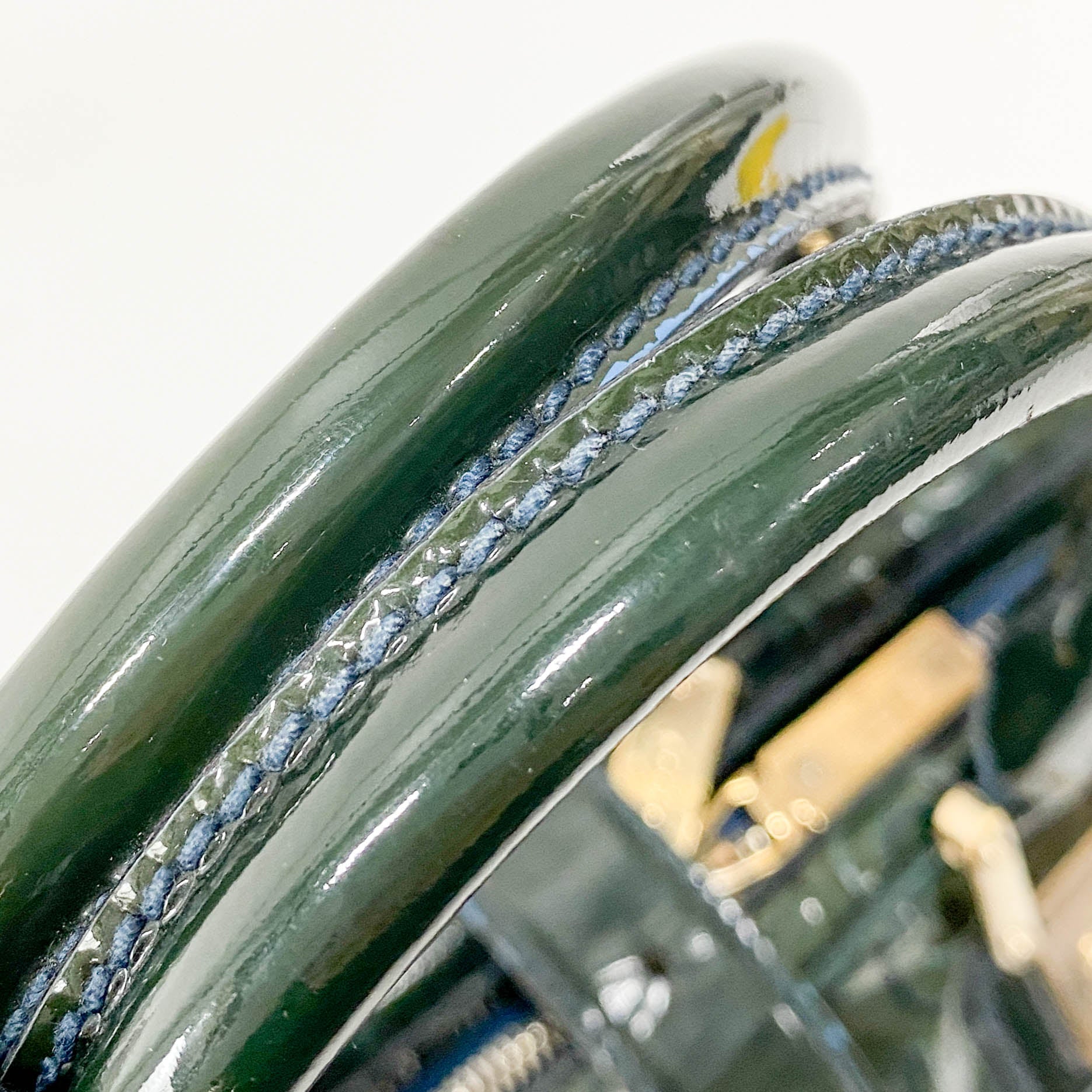 Green Leather Vintage Handbag