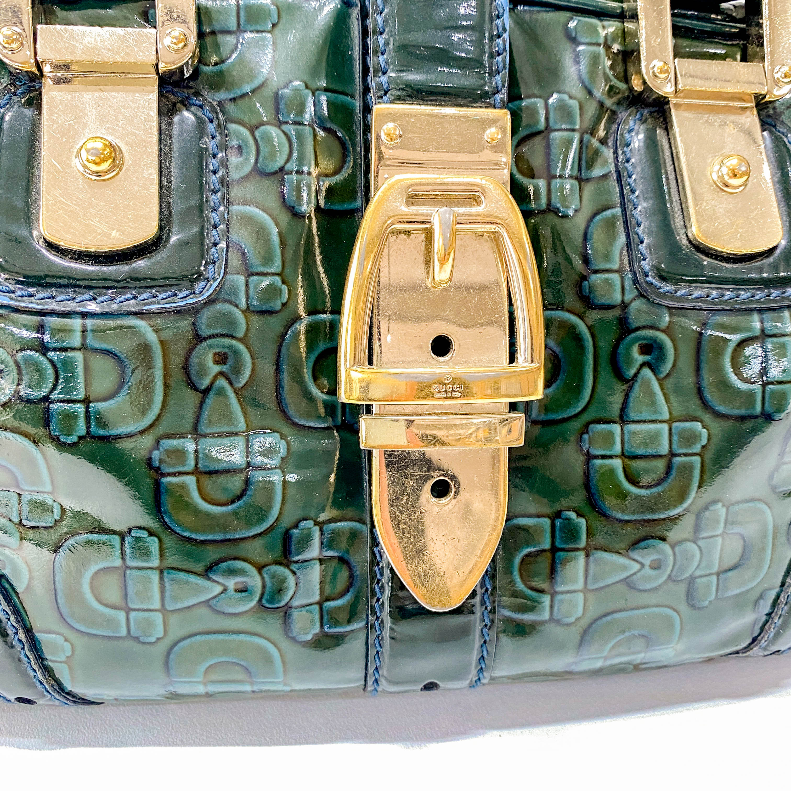 Green Leather Vintage Handbag