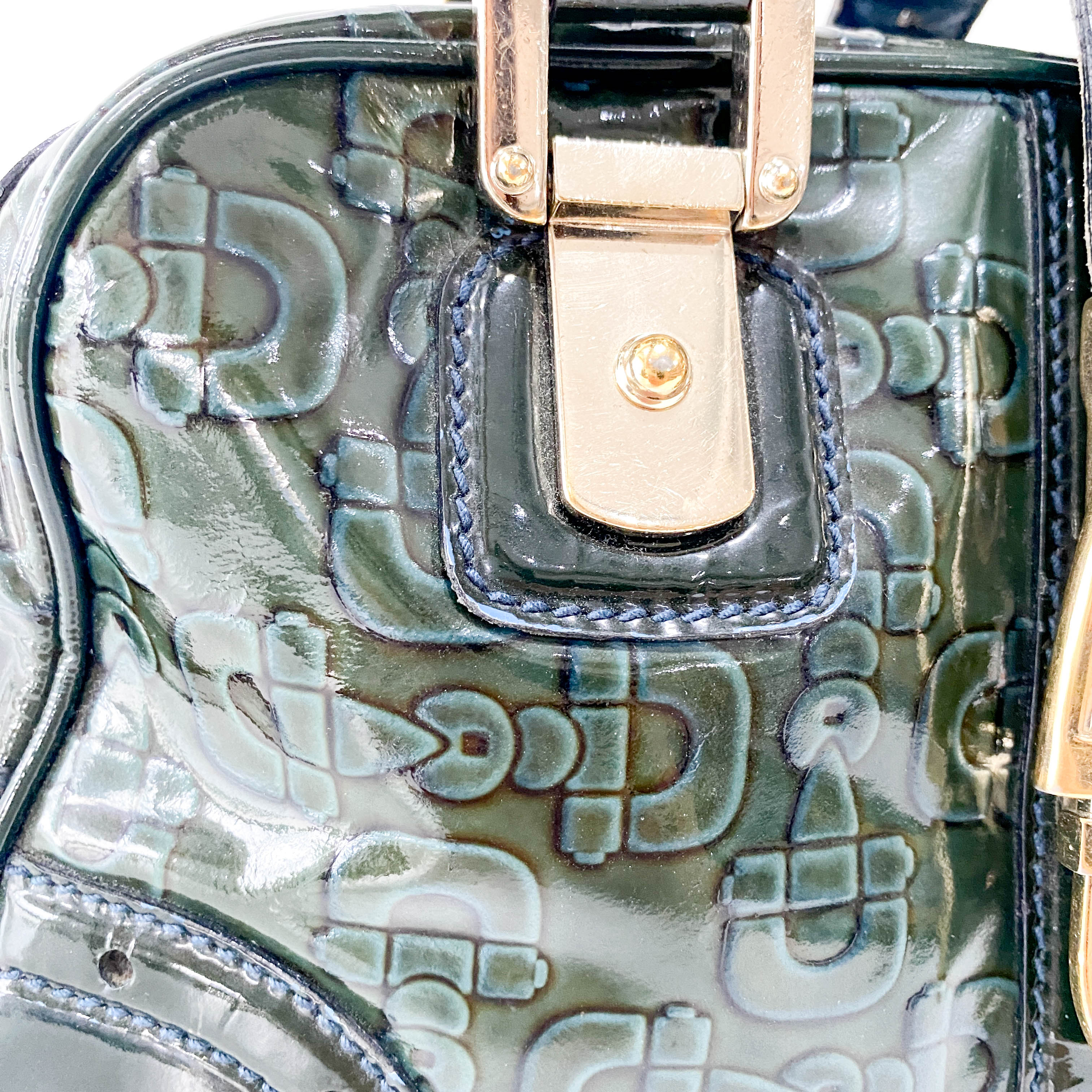 Green Leather Vintage Handbag