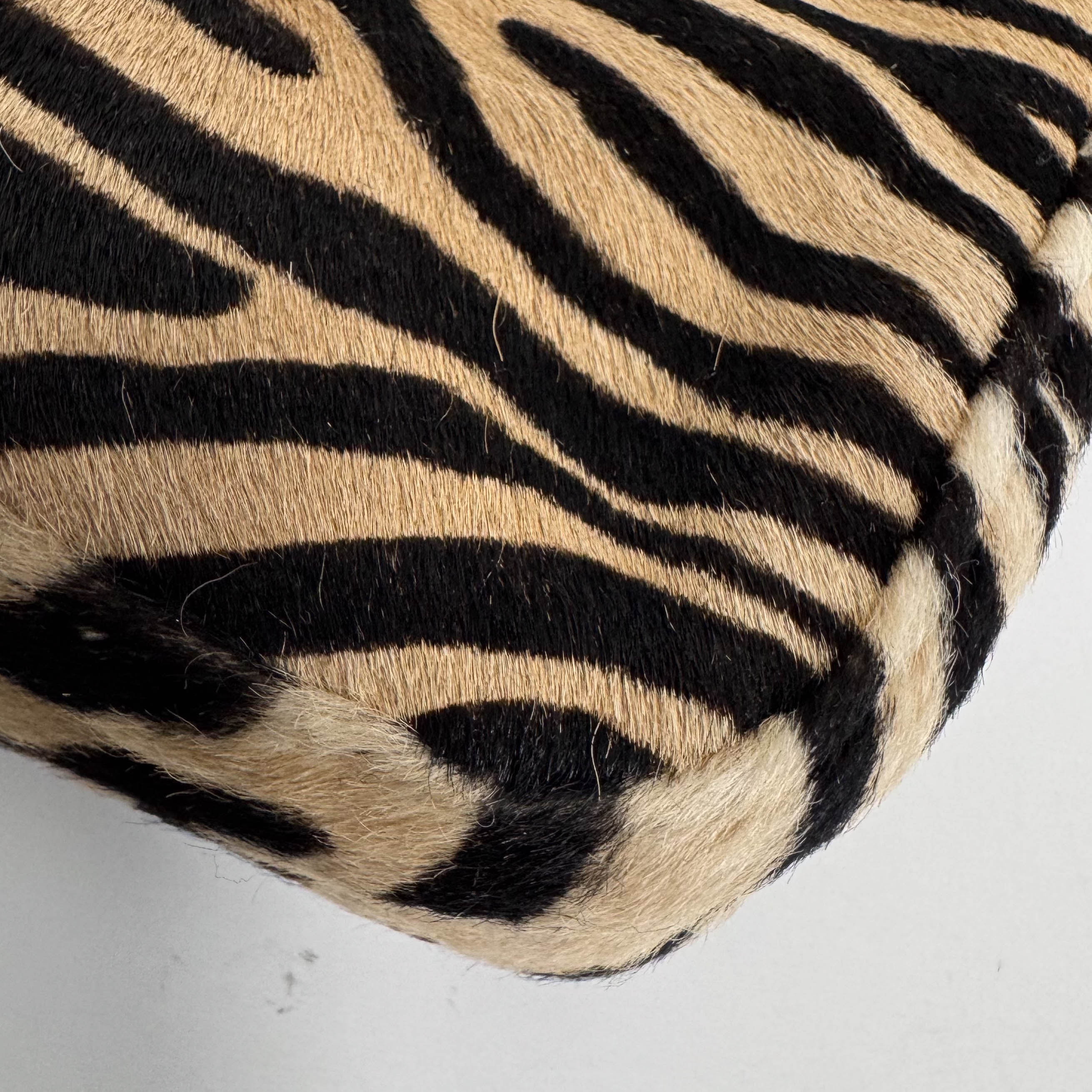 Baguette Brown Pony Hair Zebra Shoulder Bag