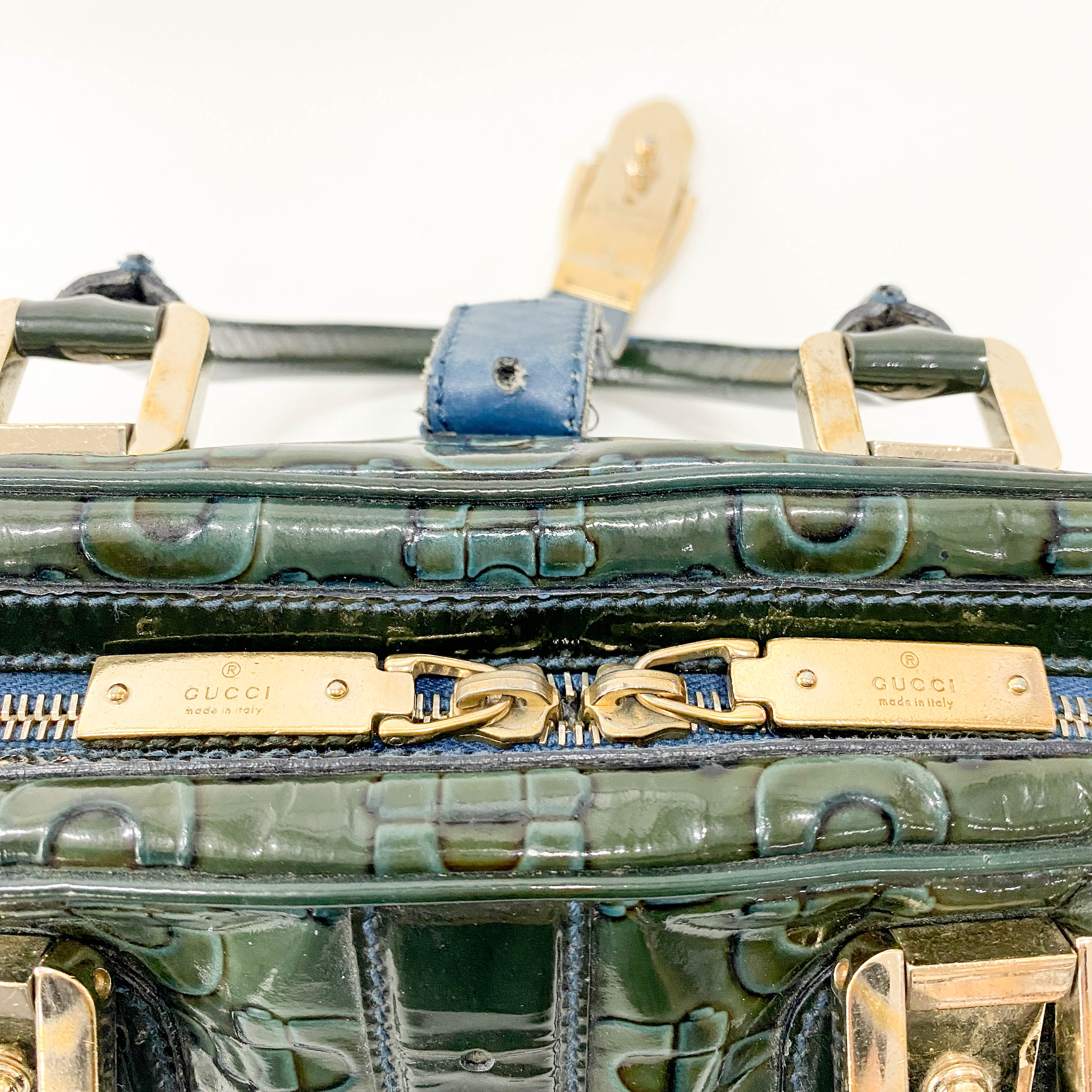 Green Leather Vintage Handbag