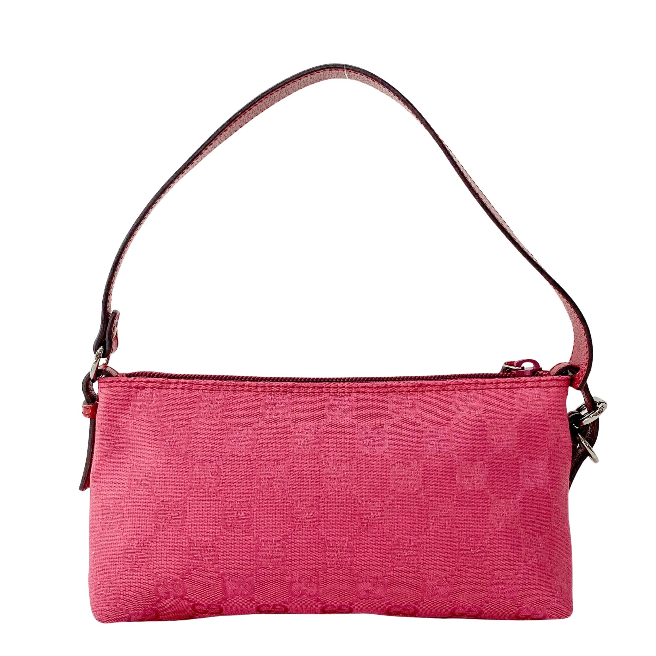 Pink Canvas Pouch Mini Handbag