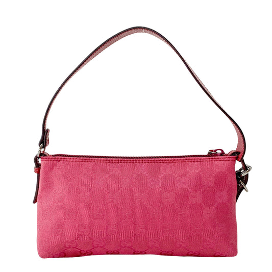 Pink Canvas Pouch Mini Handbag