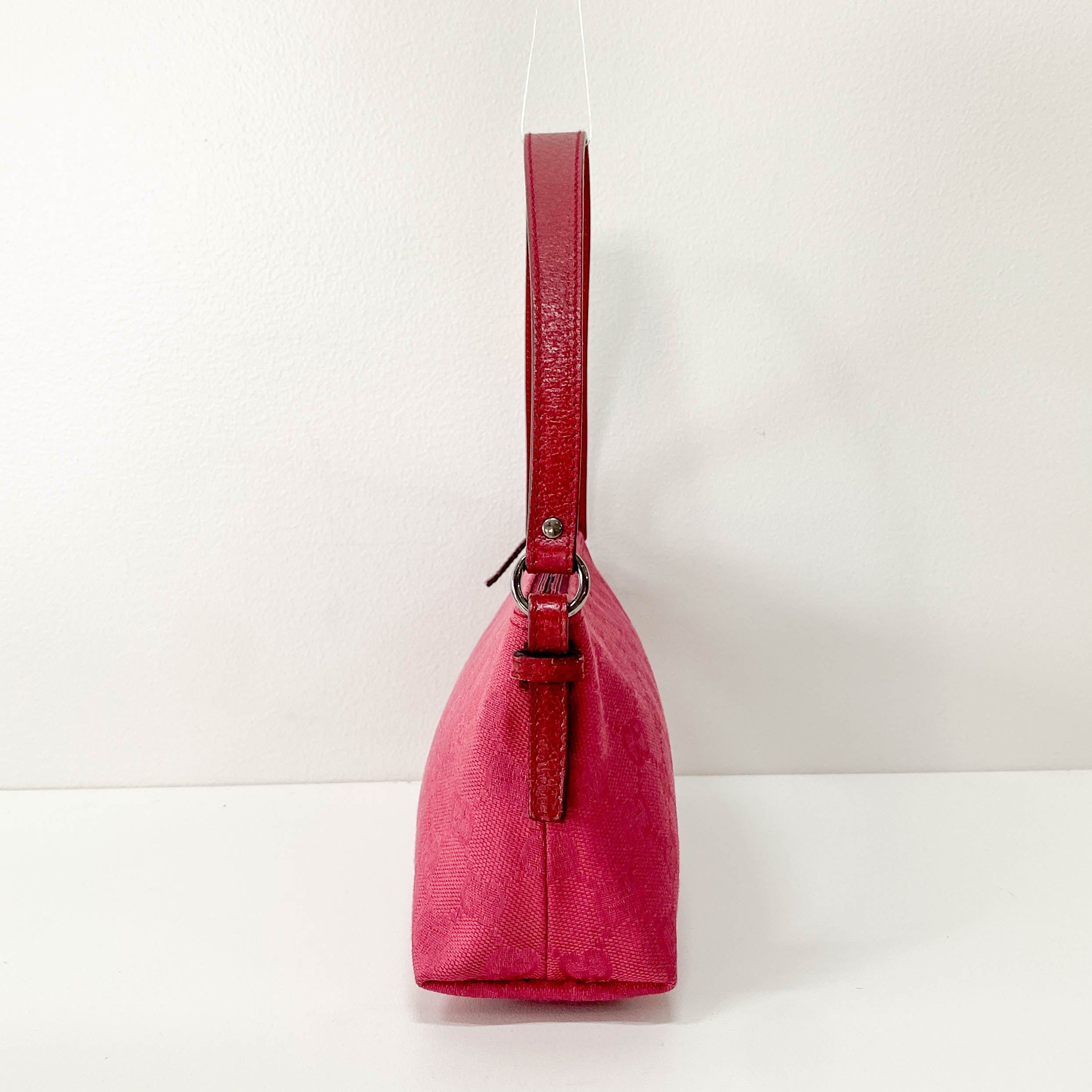 Pink Canvas Pouch Mini Handbag