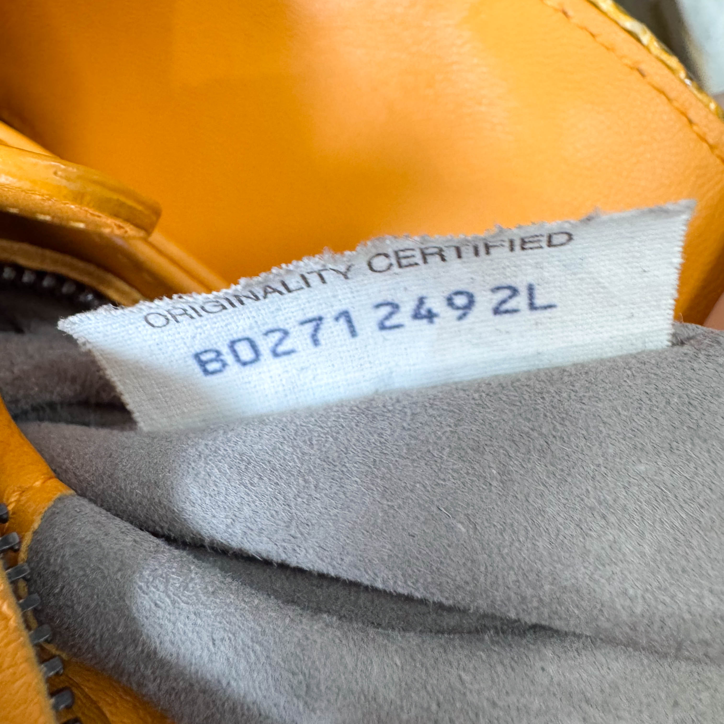 Intrecciato Yellow Lizard Leather Shoulder Bag