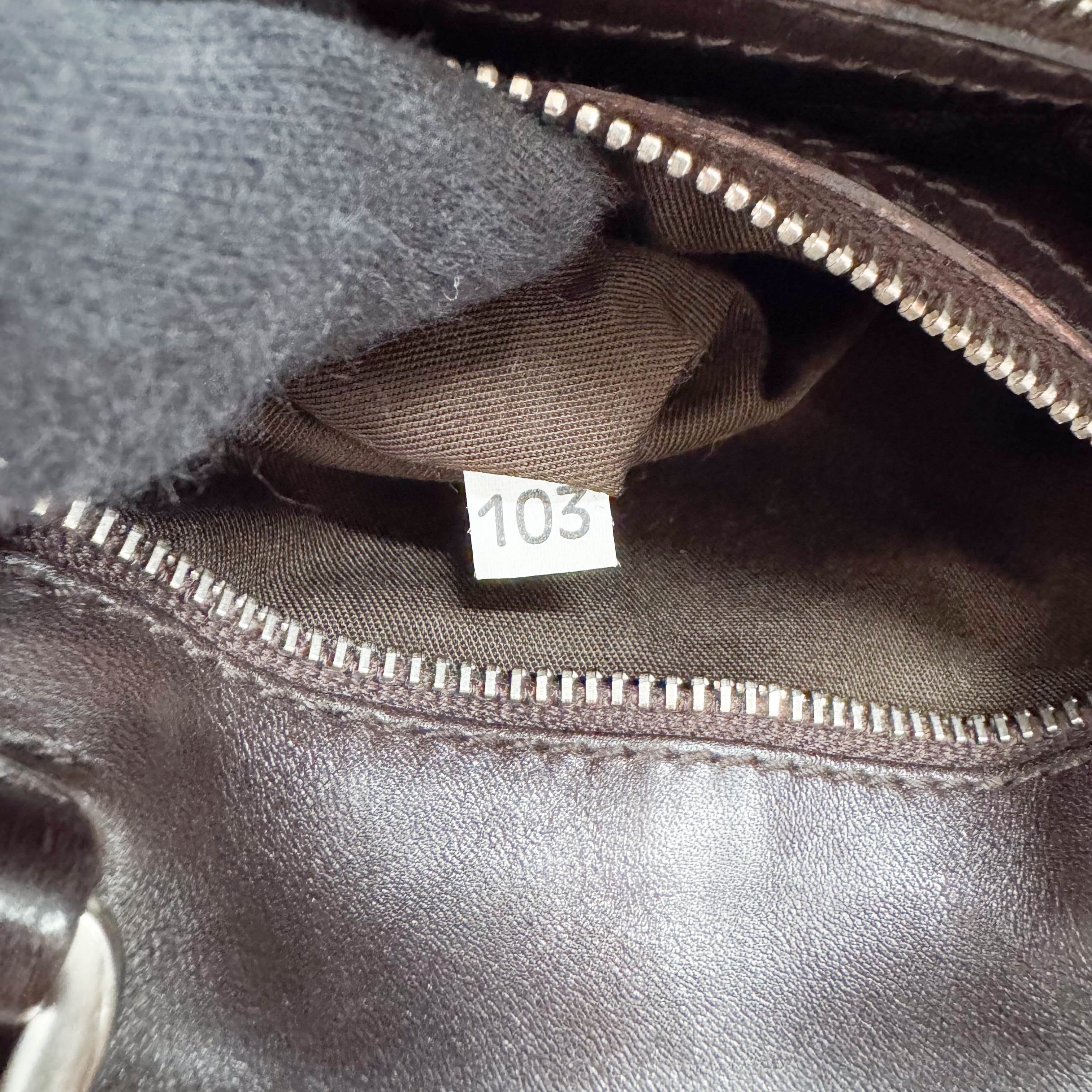 Harako Small Leopard Pony Fur Hand Bag