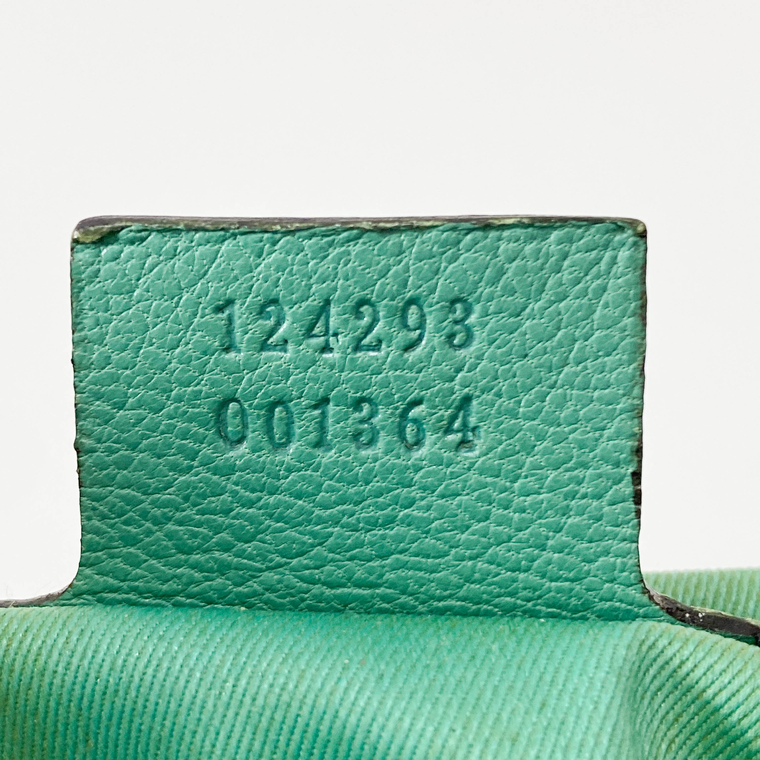 Bamboo Top Handle Green Leather Shoulder Bag