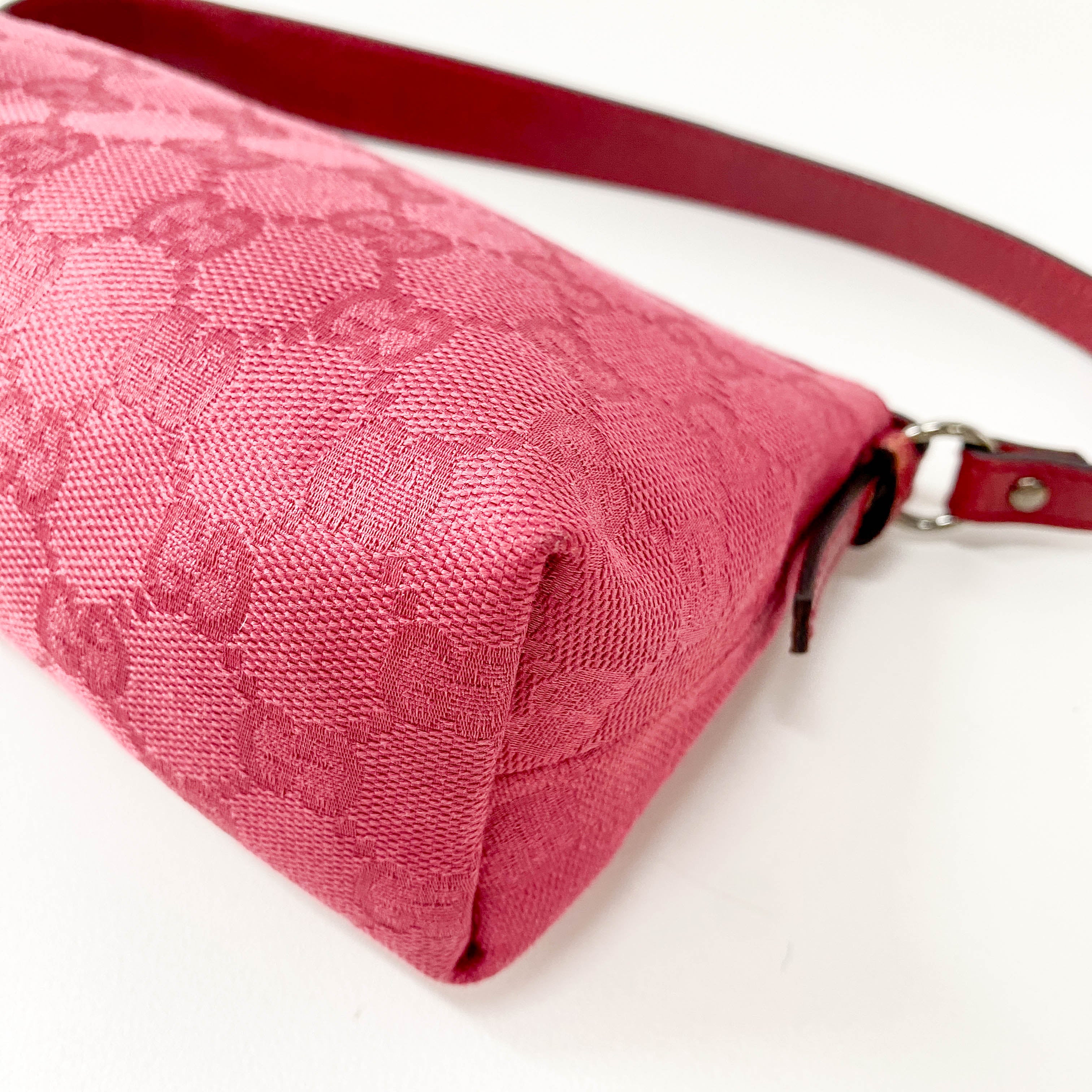 Pink Canvas Pouch Mini Handbag
