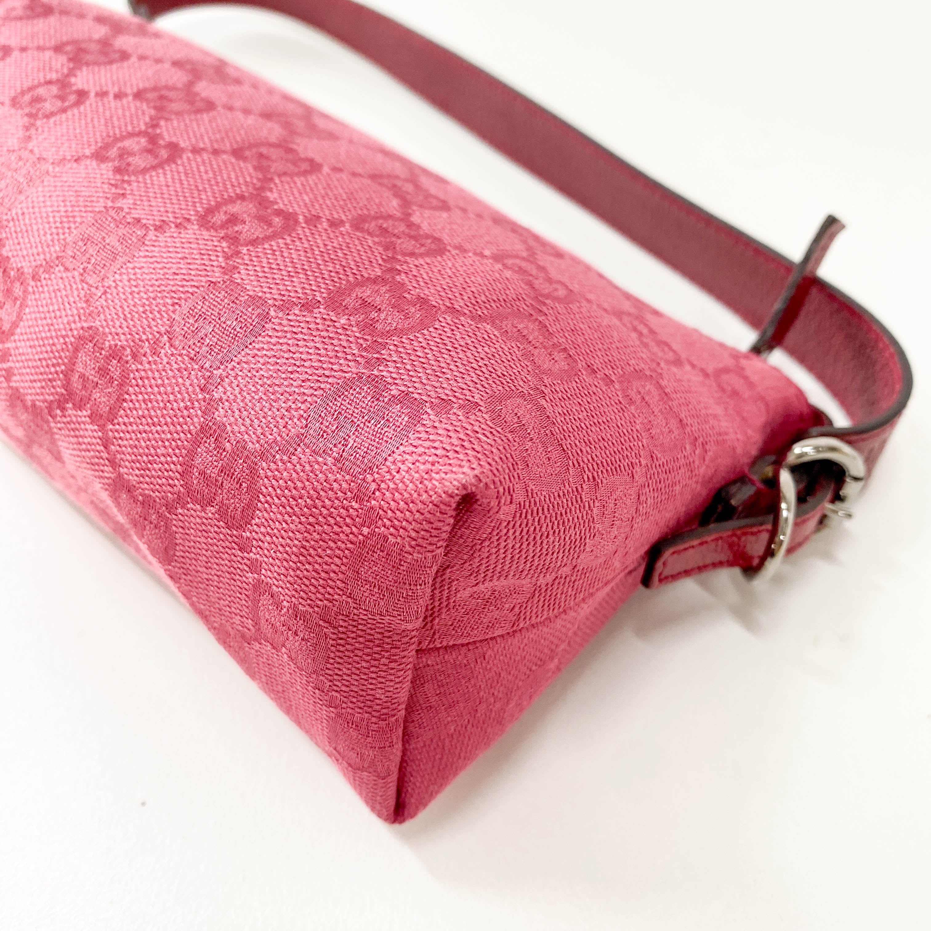 Pink Canvas Pouch Mini Handbag