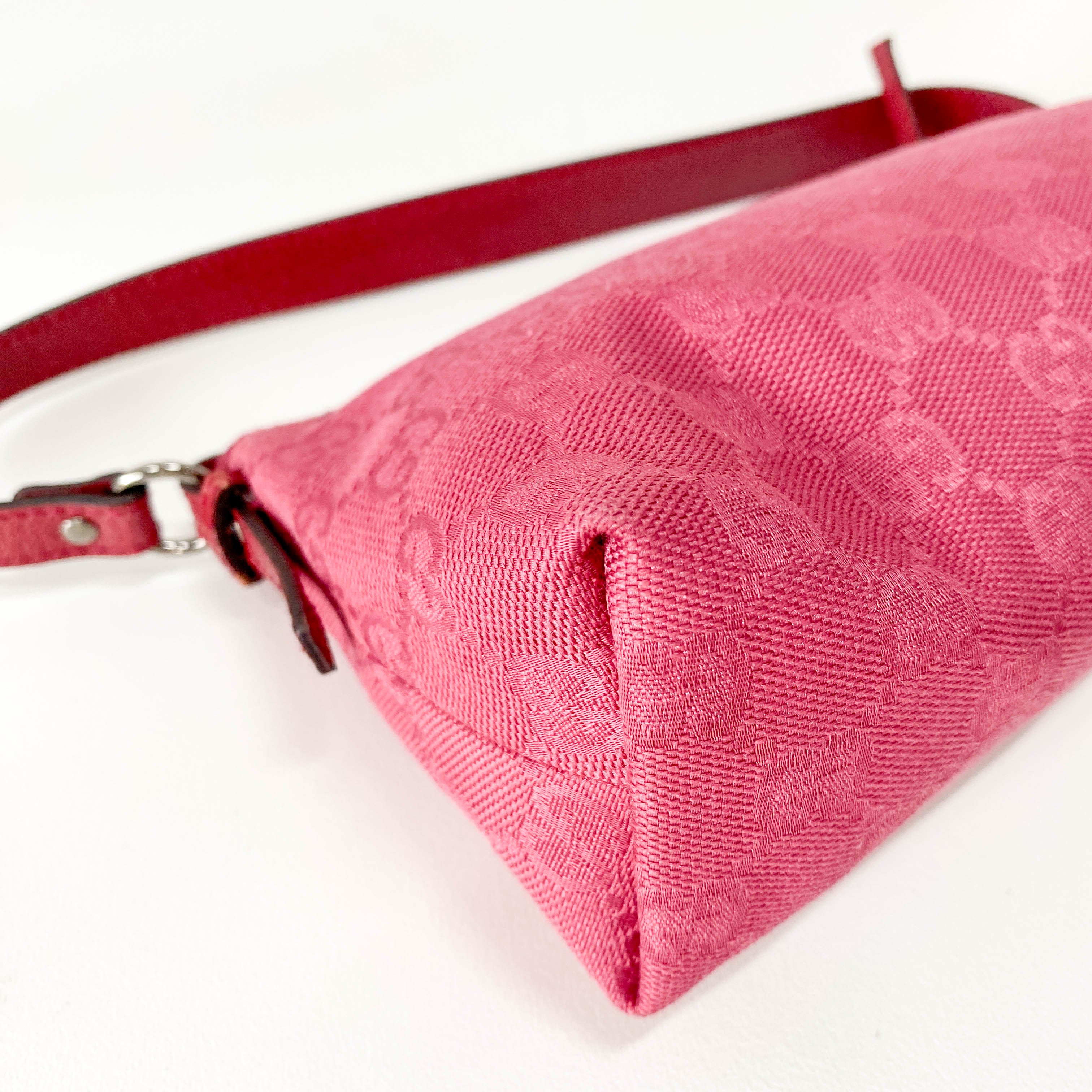Pink Canvas Pouch Mini Handbag