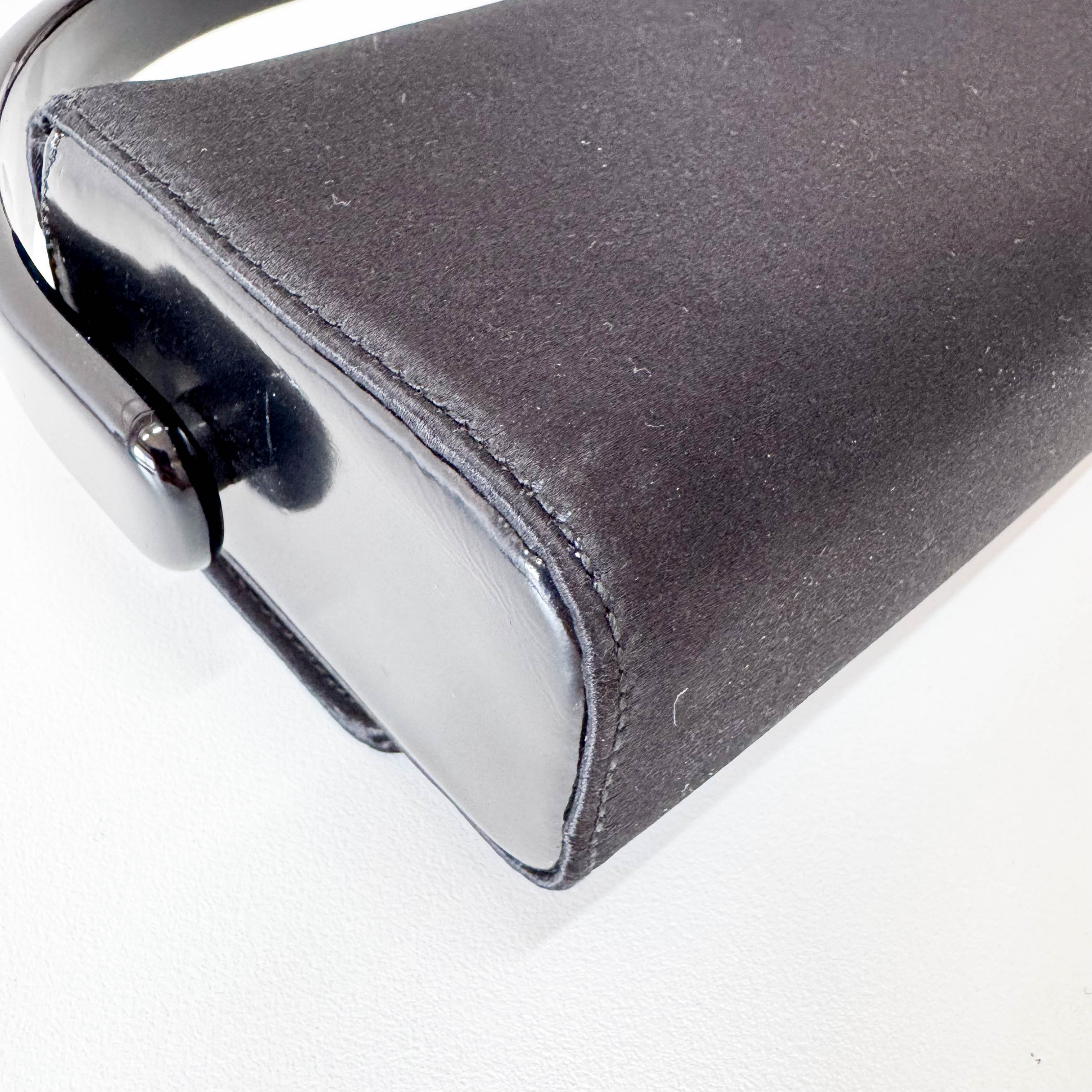 Satin Mini Black Handbag