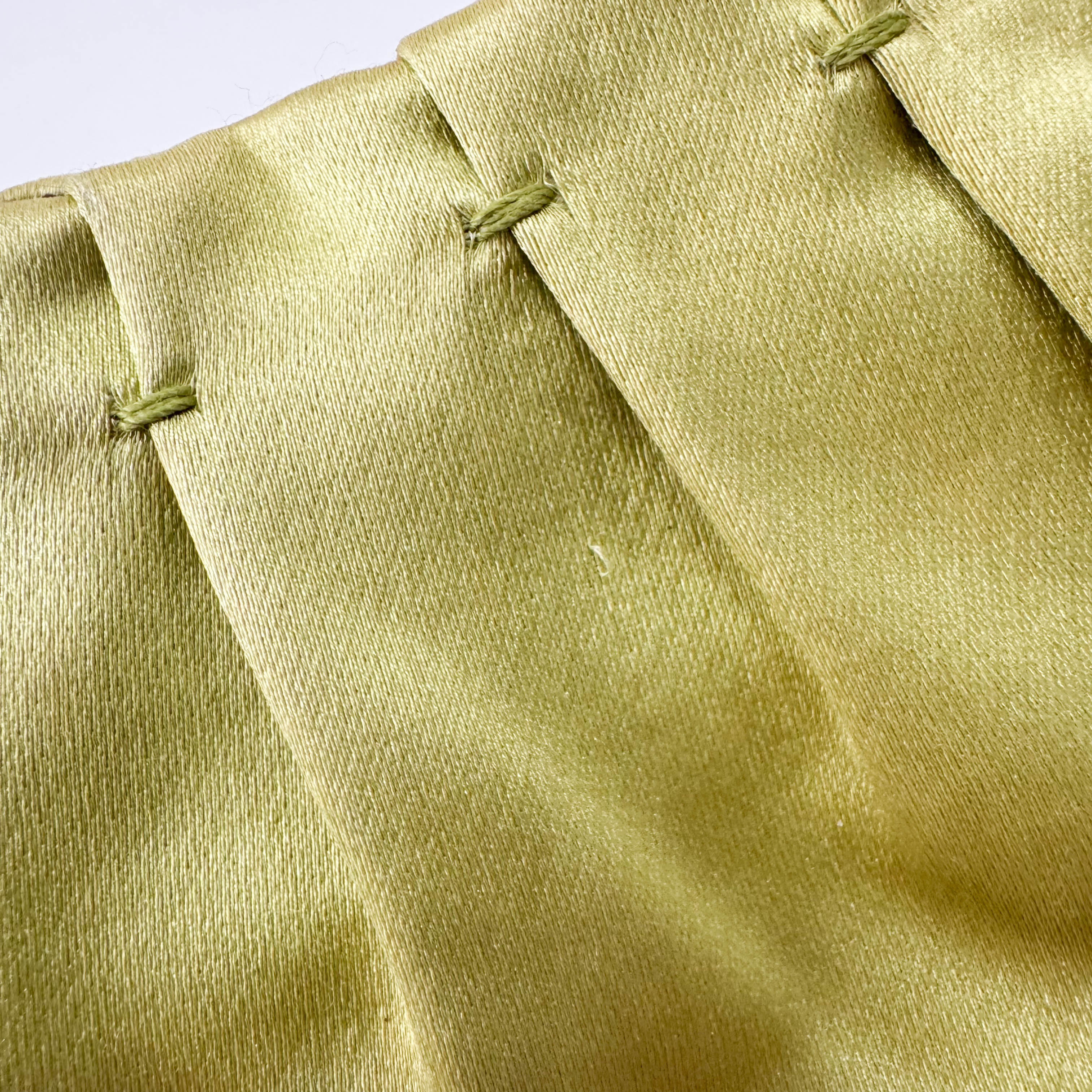 Satin Green Hobo Shoulder Bag