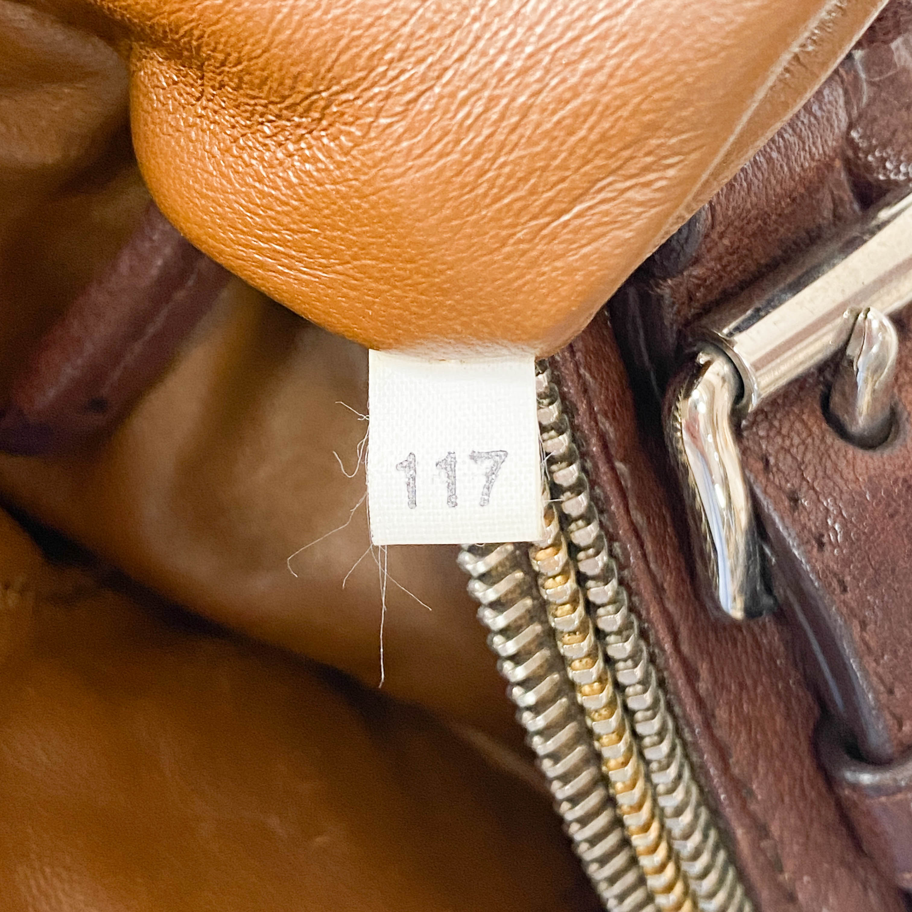 Brown Aged Calf Shoulder Bag