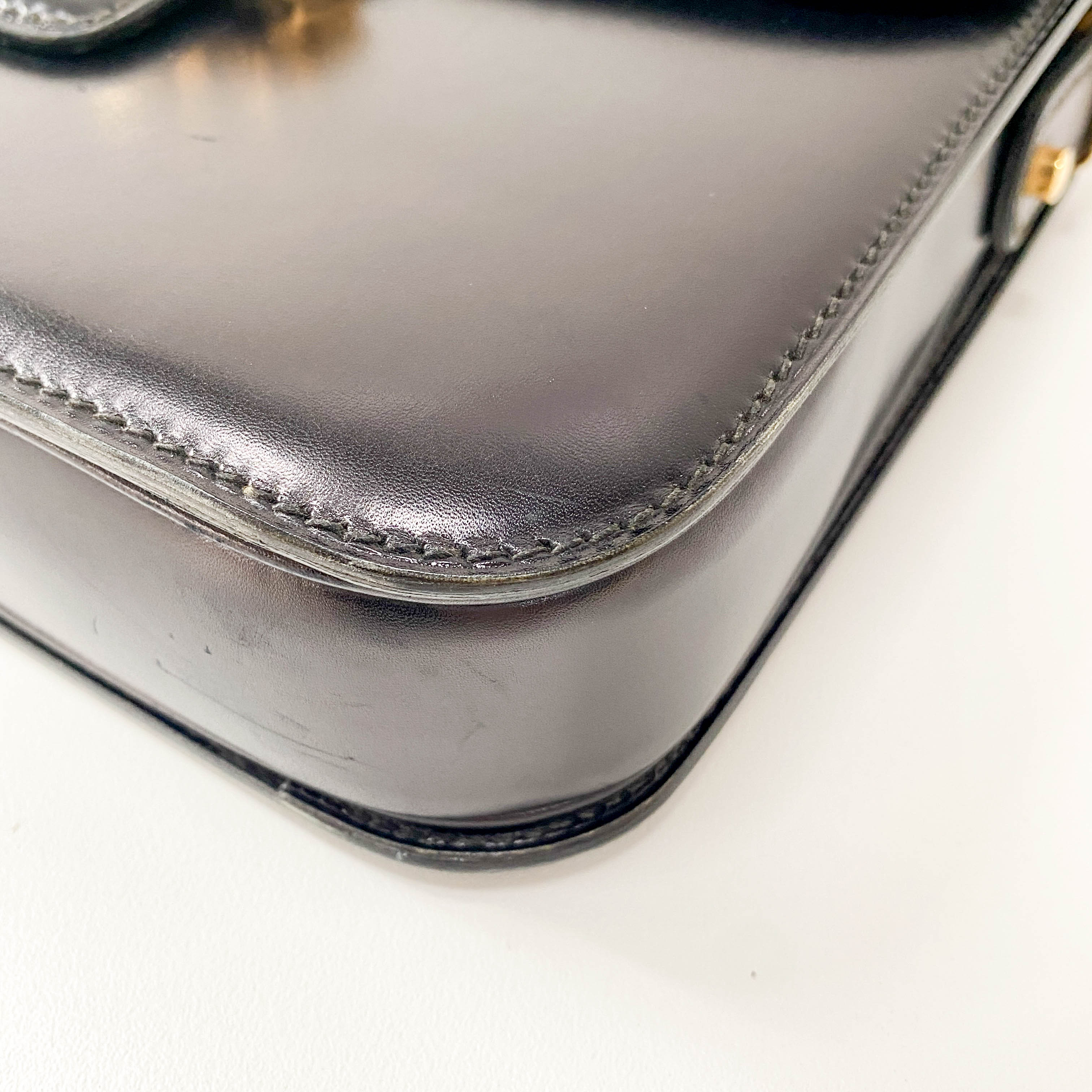 Black Leather Shoulder Bag