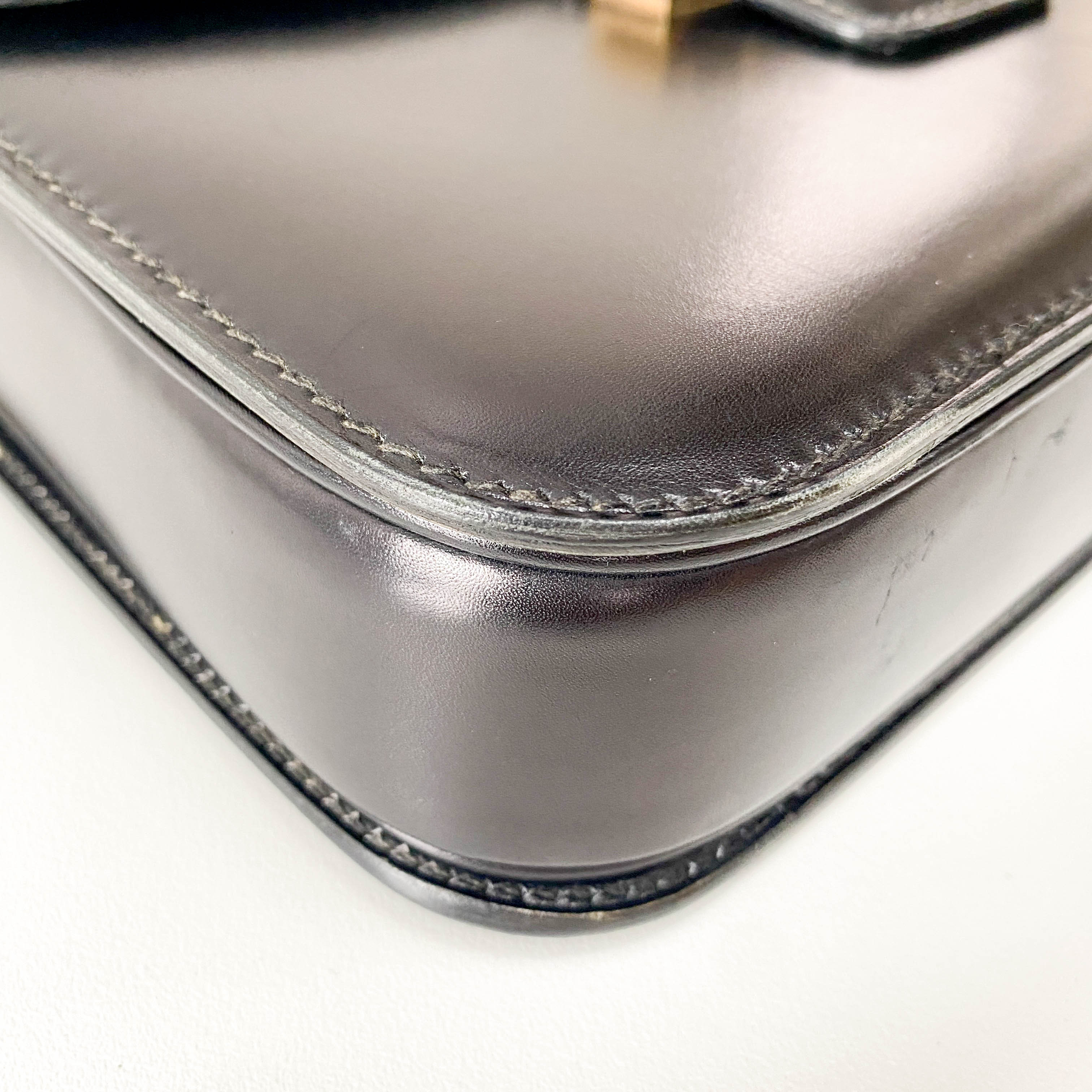 Black Leather Shoulder Bag