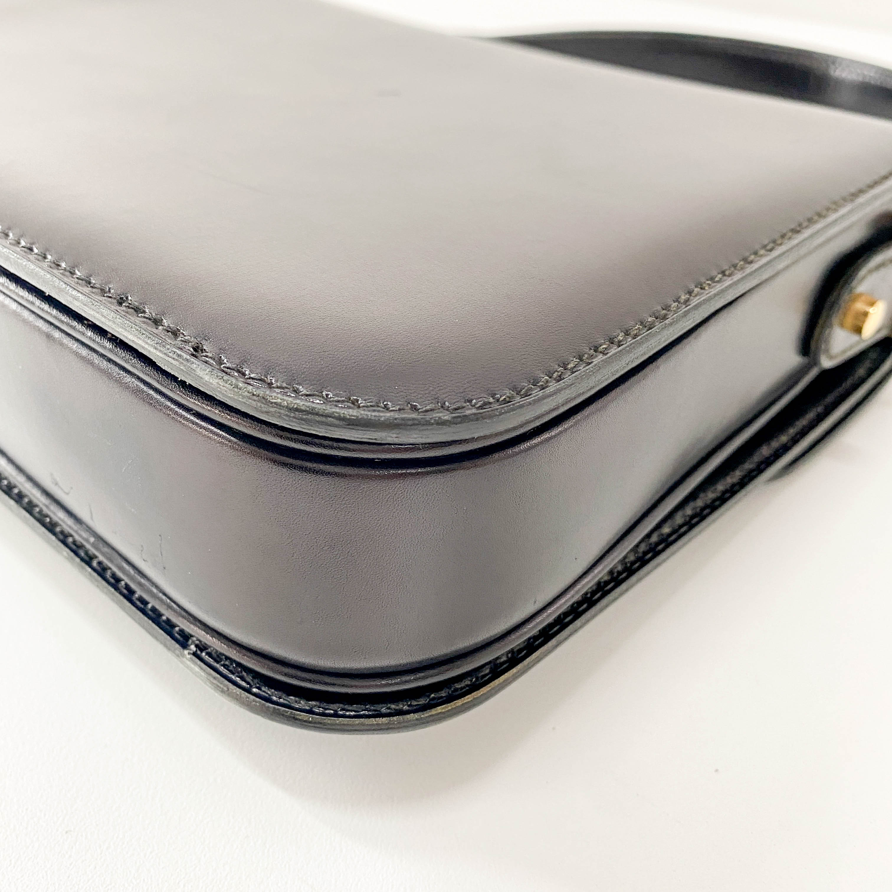 Black Leather Shoulder Bag