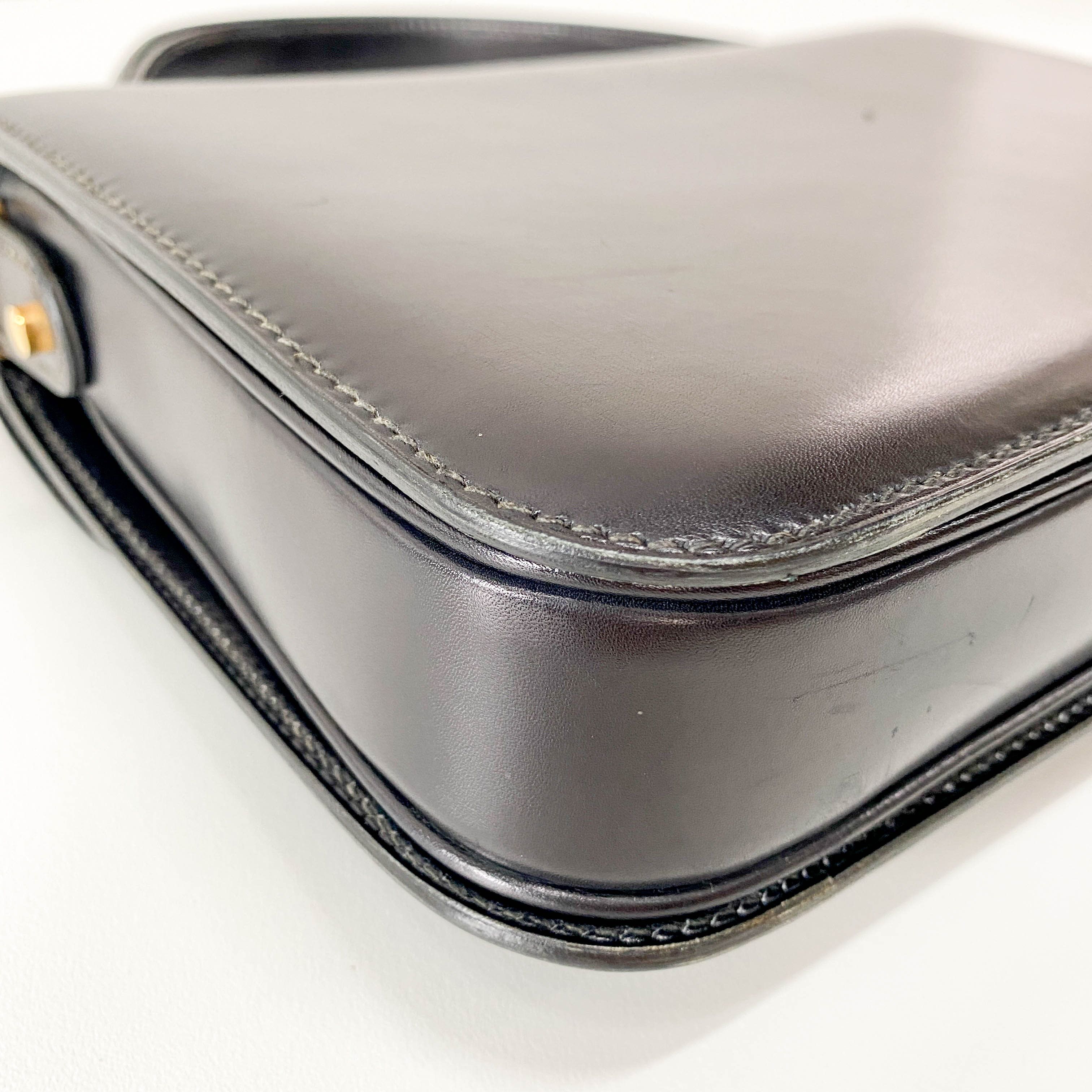 Black Leather Shoulder Bag