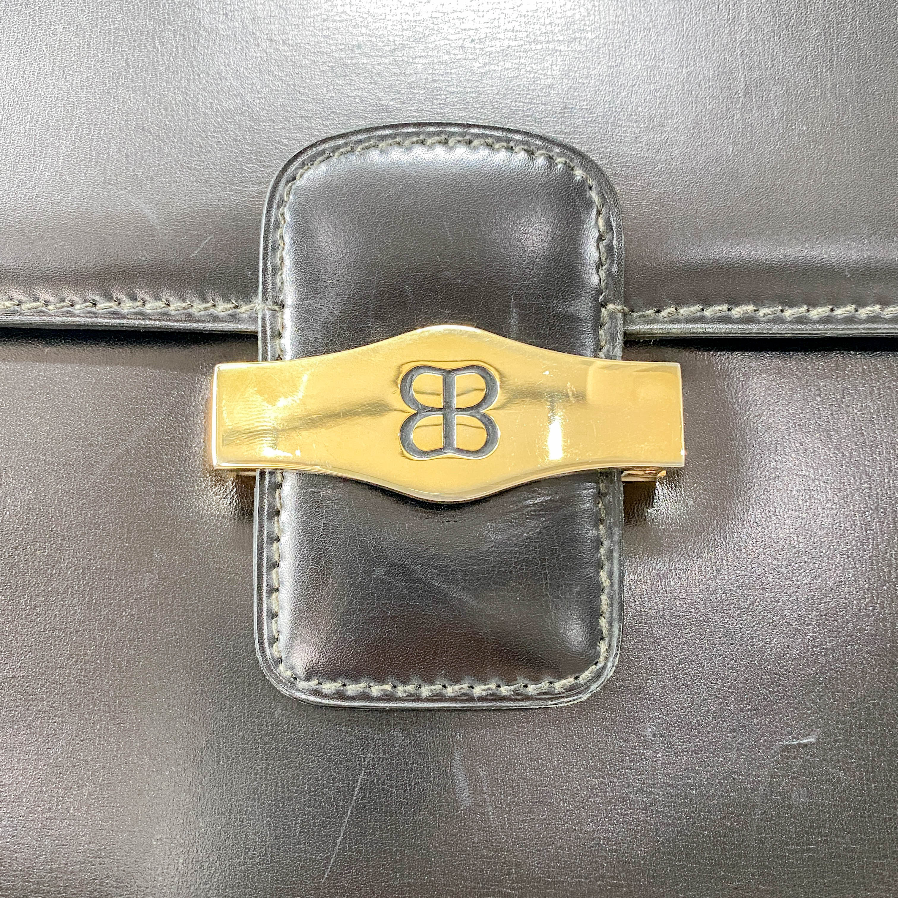 Black Leather Shoulder Bag