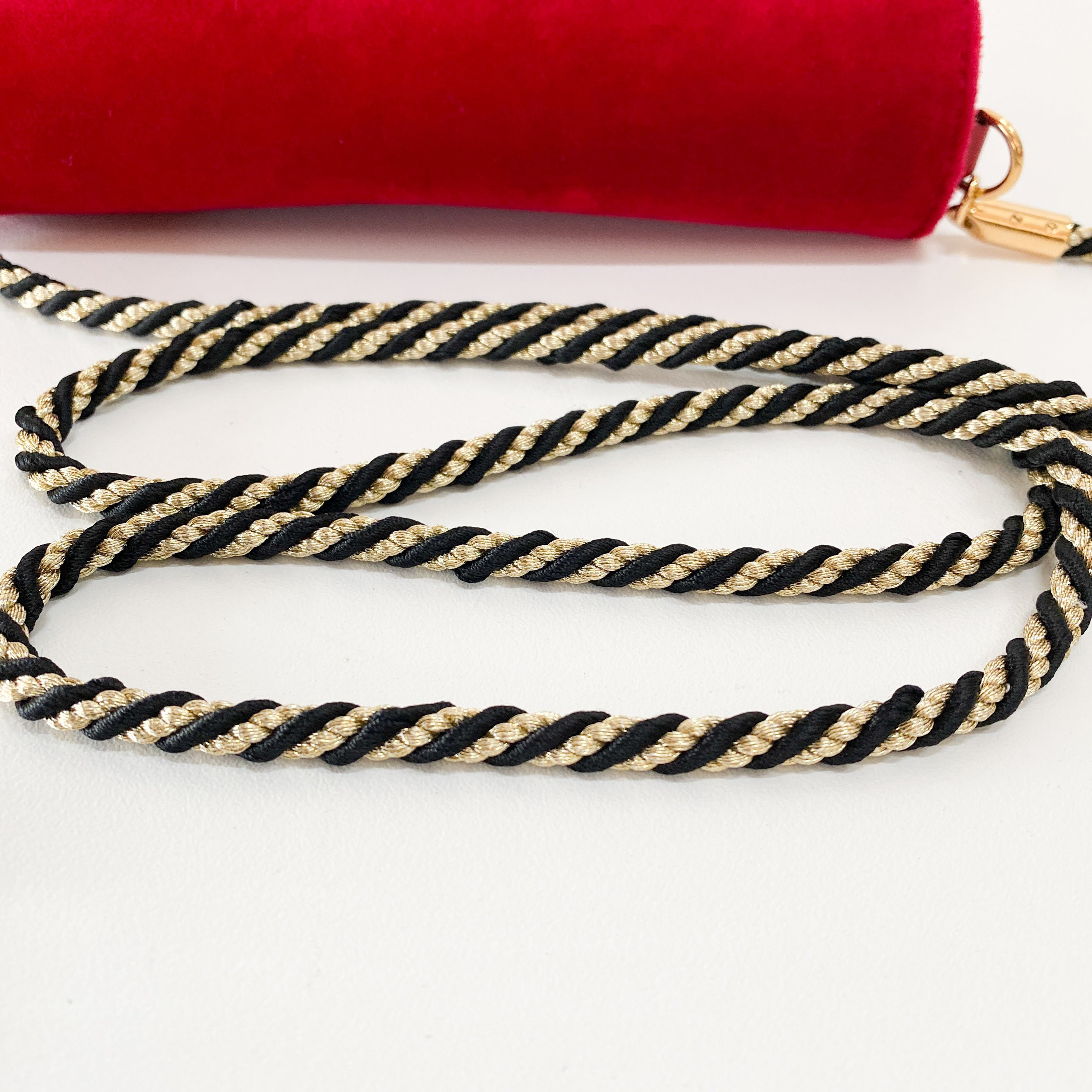 Red Velvet Rhinestones G Buckle