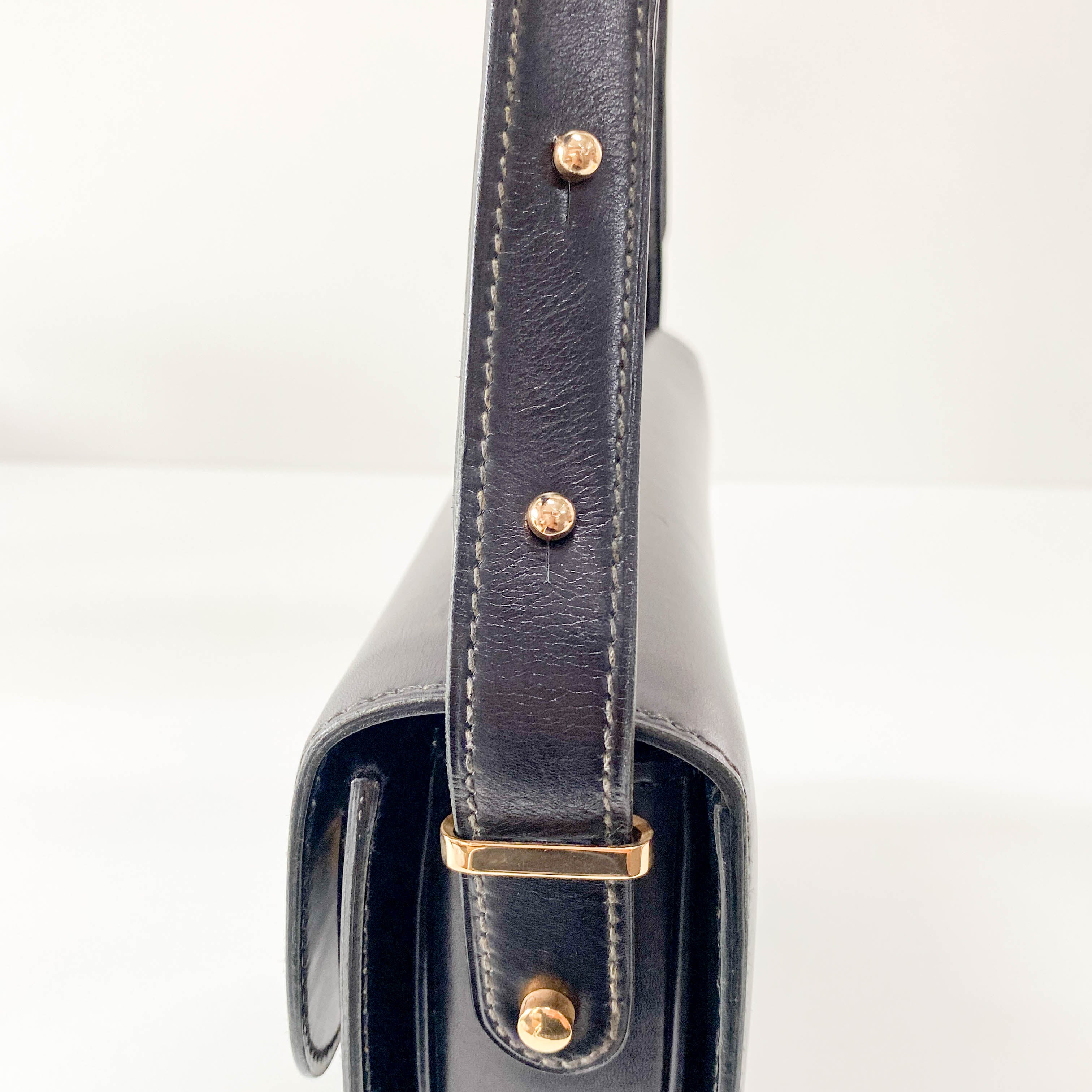 Black Leather Shoulder Bag