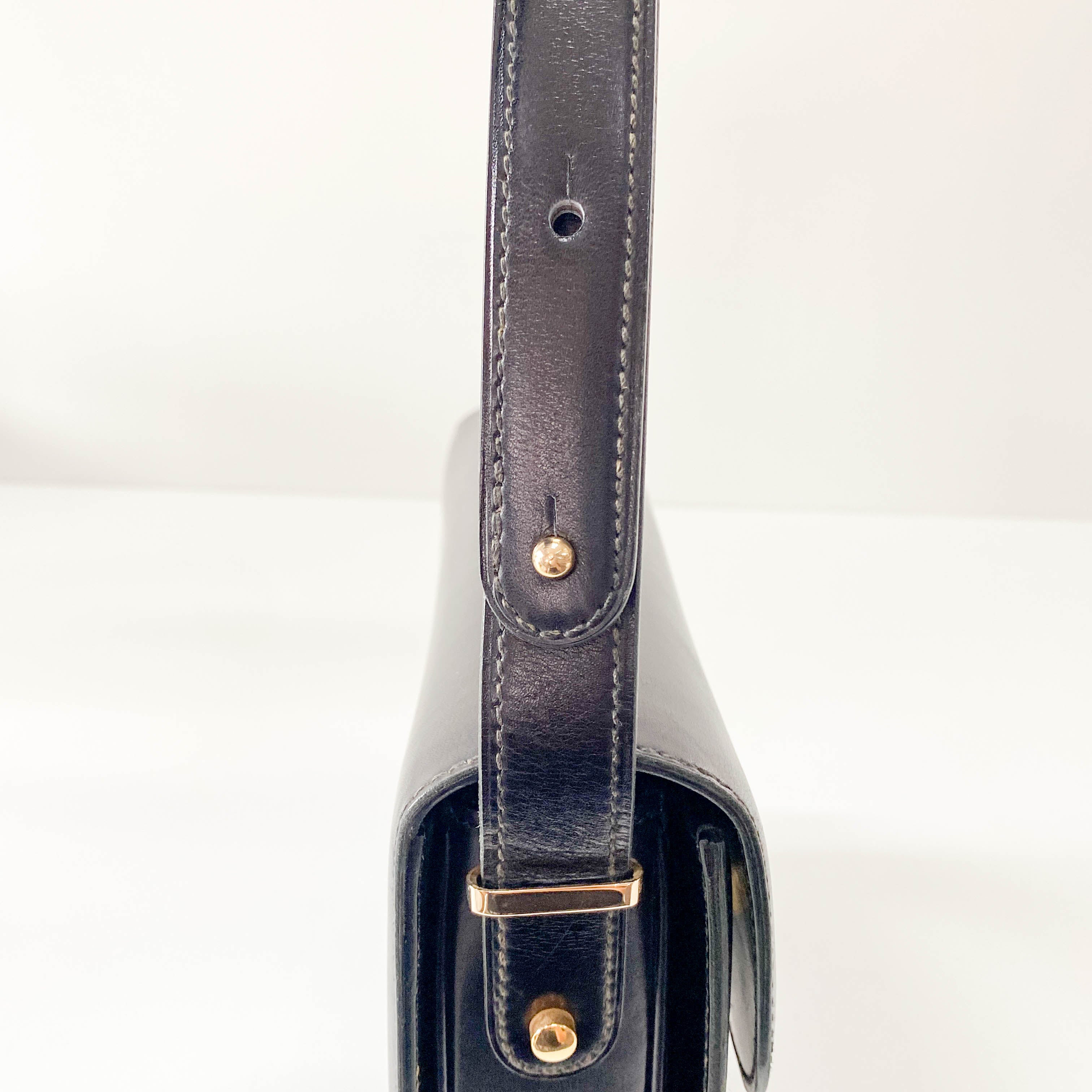 Black Leather Shoulder Bag