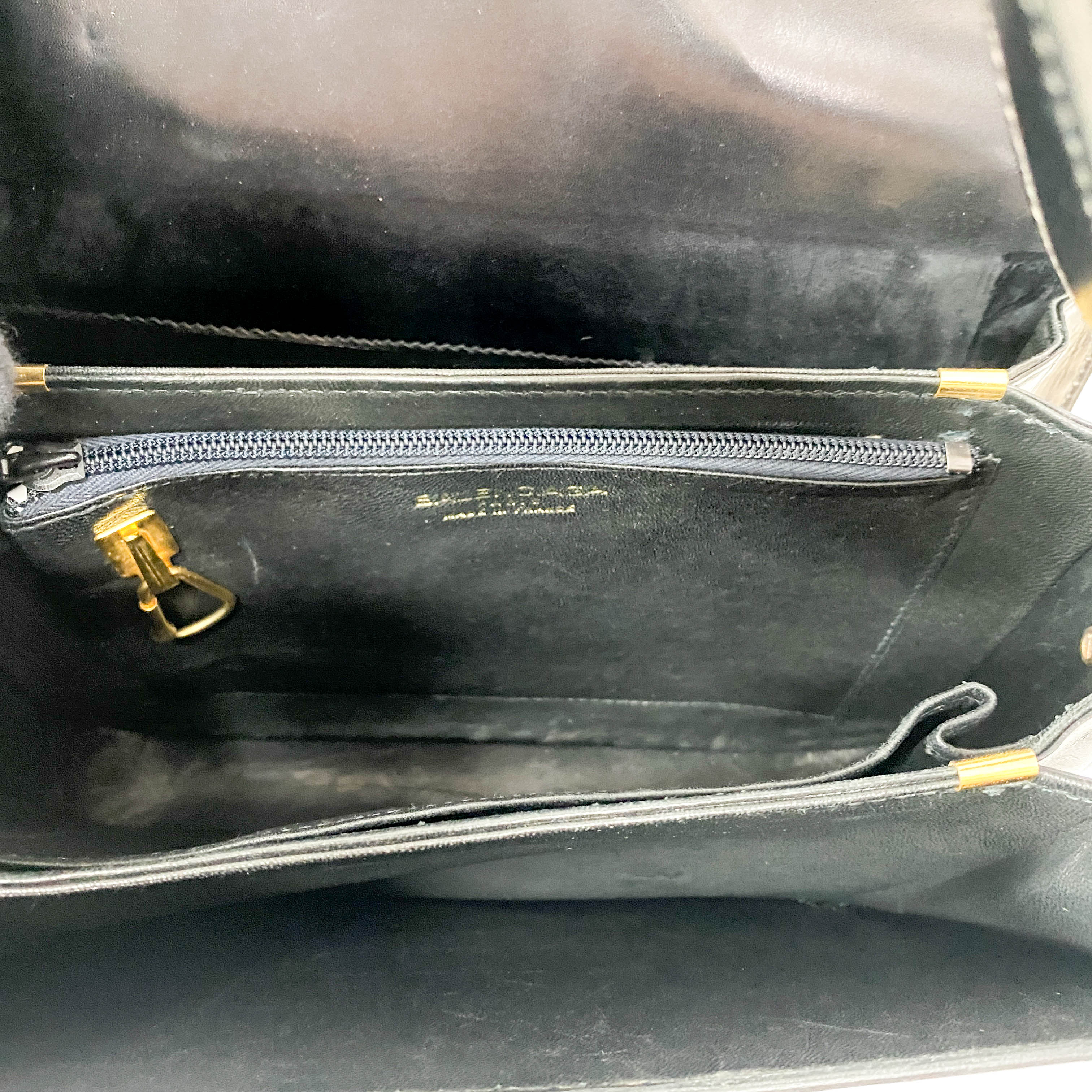 Black Leather Shoulder Bag