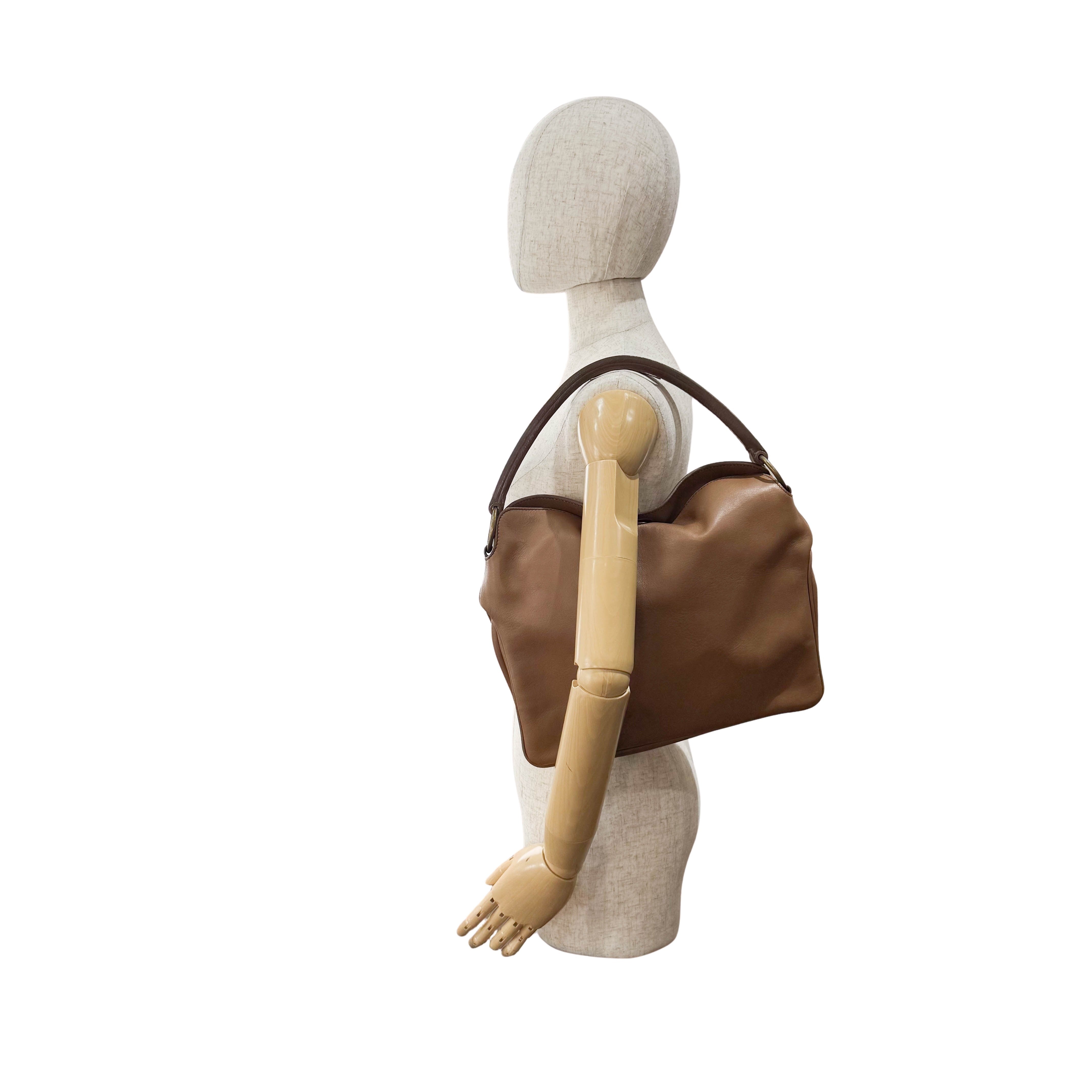 Archive Brown Leather Shoulder Bag