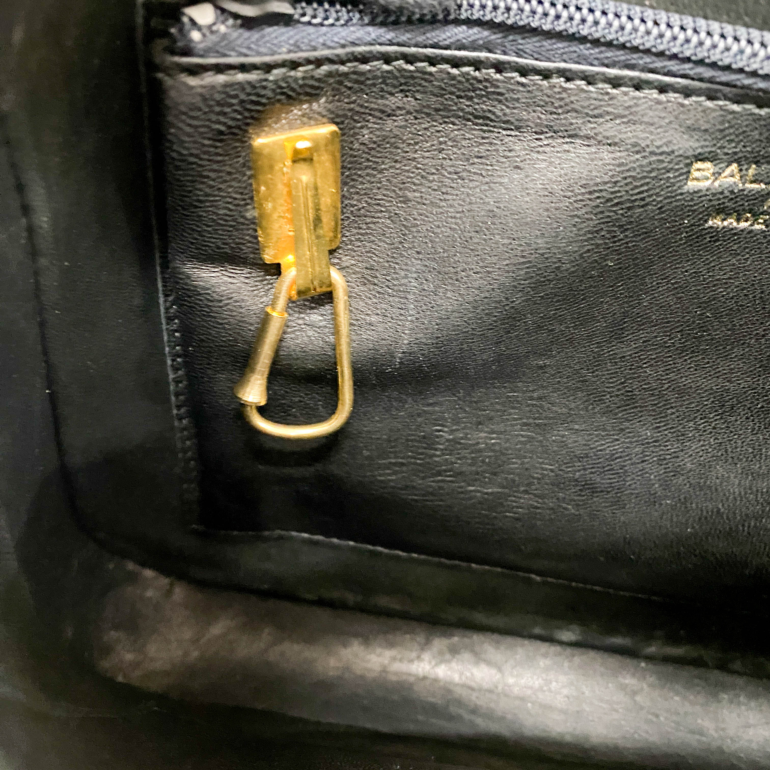 Black Leather Shoulder Bag