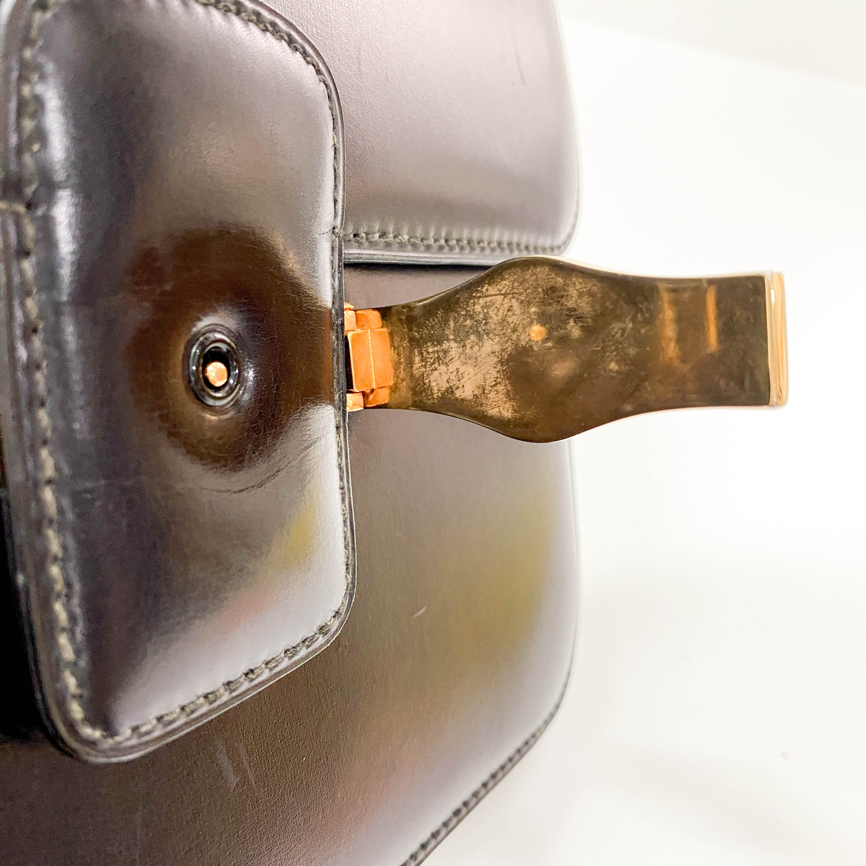 Black Leather Shoulder Bag