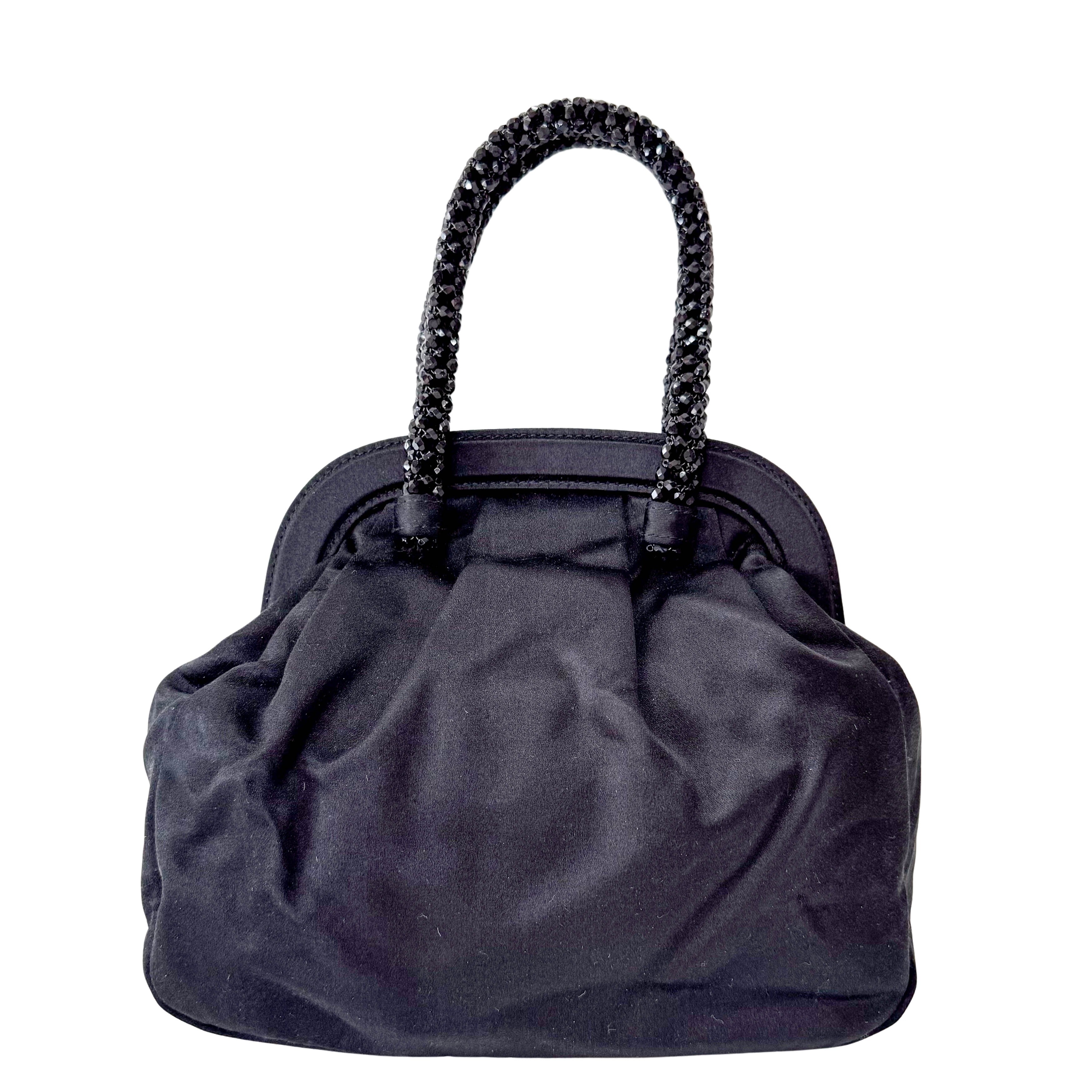 Evening Bear Bijoux Satin Handbag
