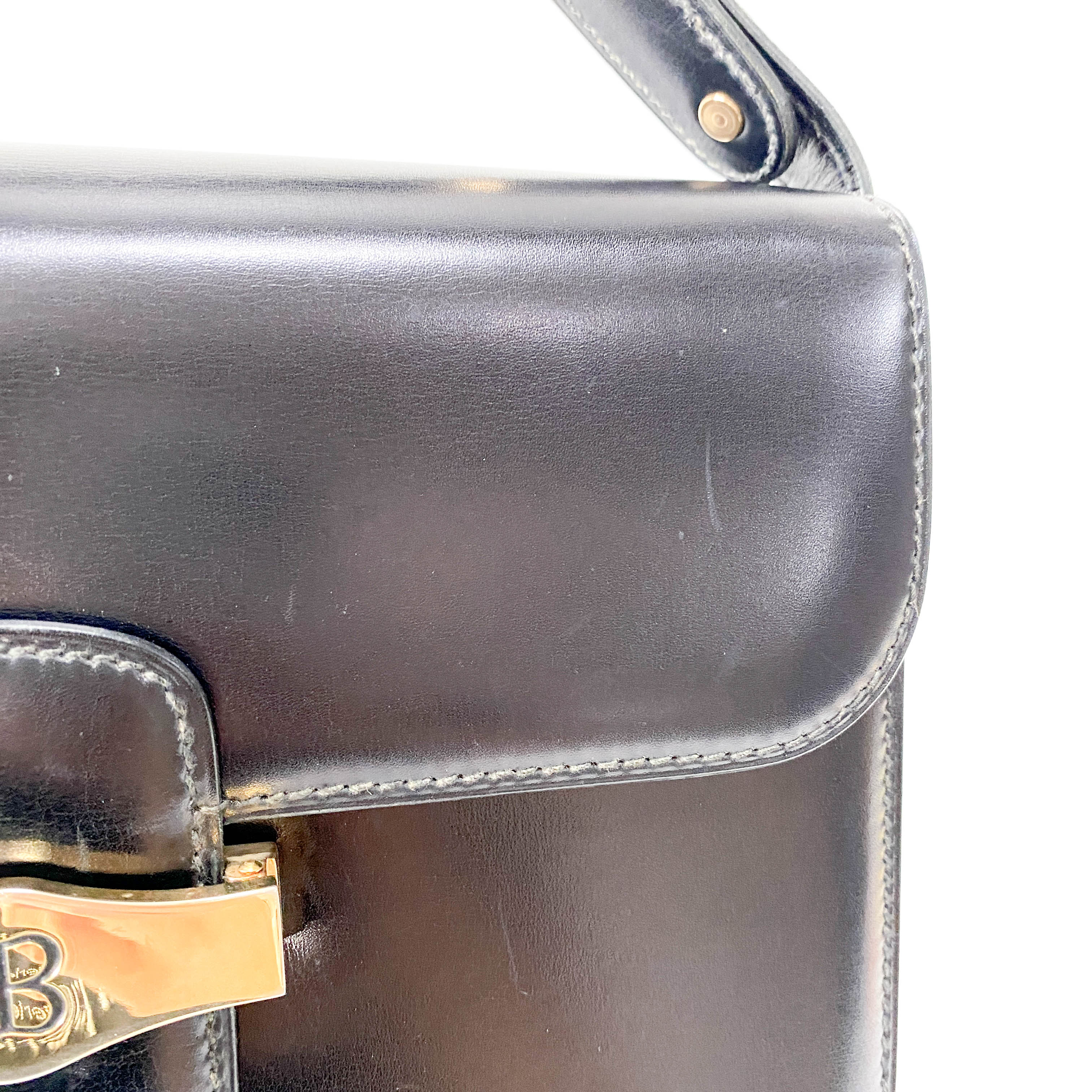 Black Leather Shoulder Bag