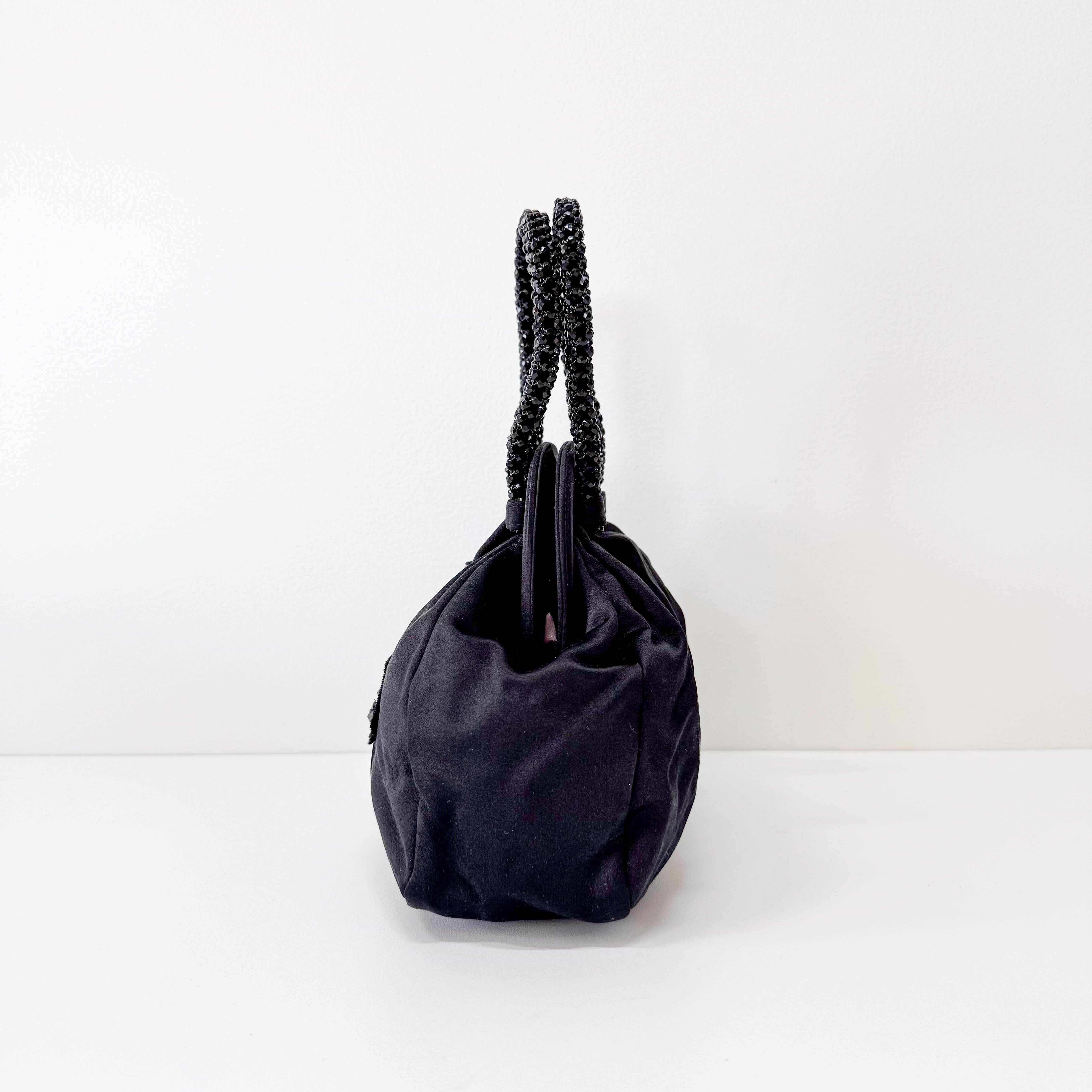 Evening Bear Bijoux Satin Handbag