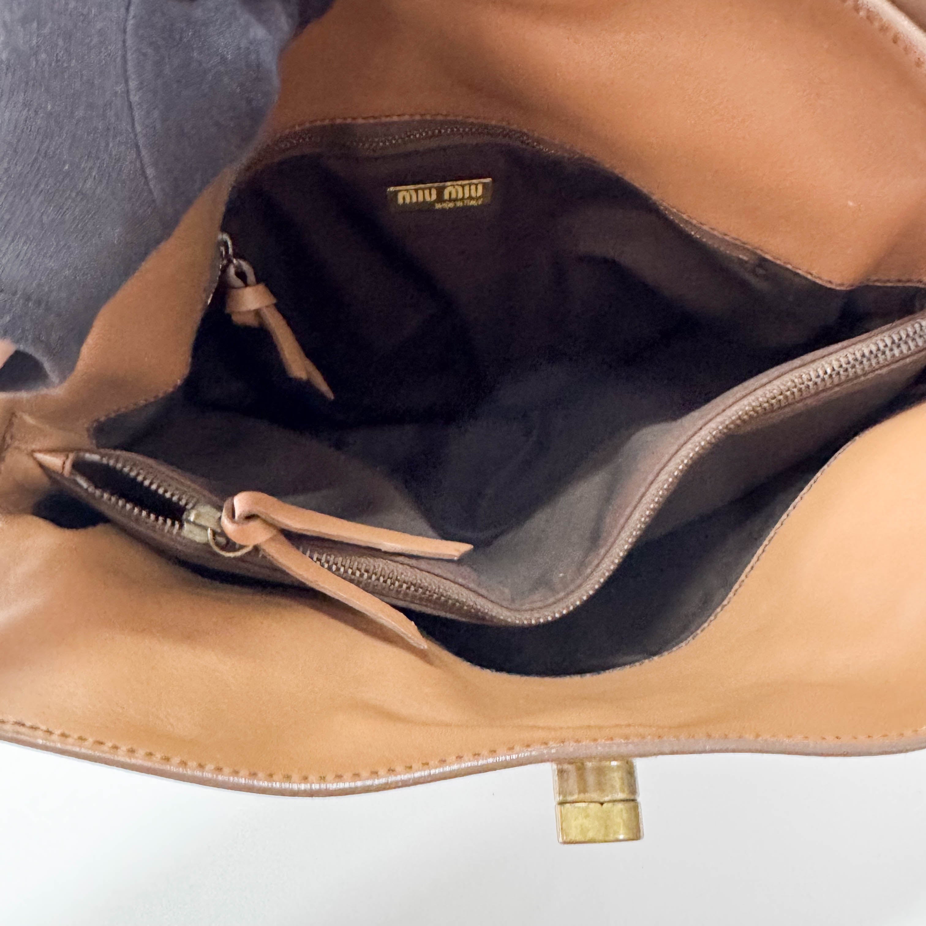 Archive Brown Leather Shoulder Bag
