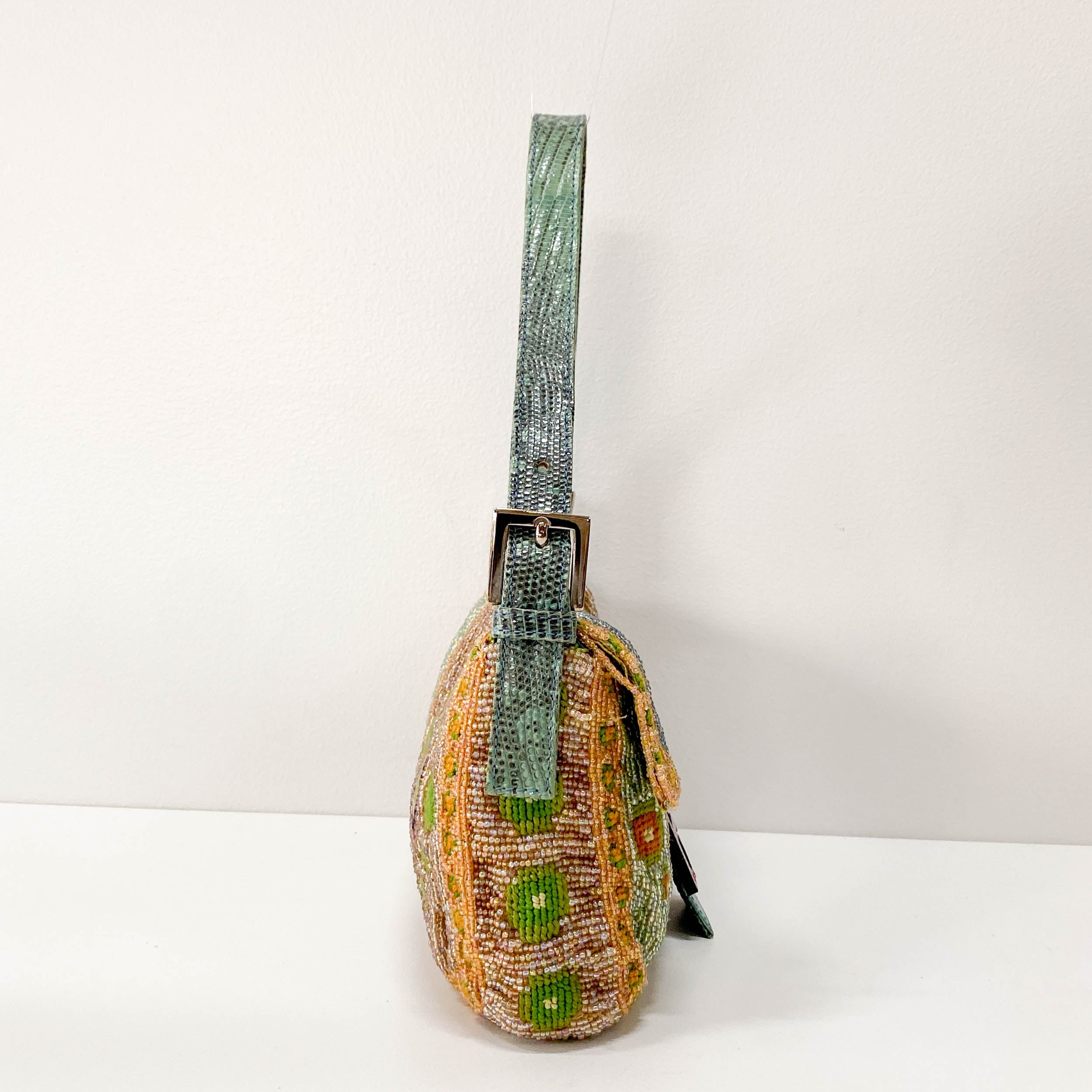 Limited Edition Baguette Beaded Multi-Colour Shoulder Bag