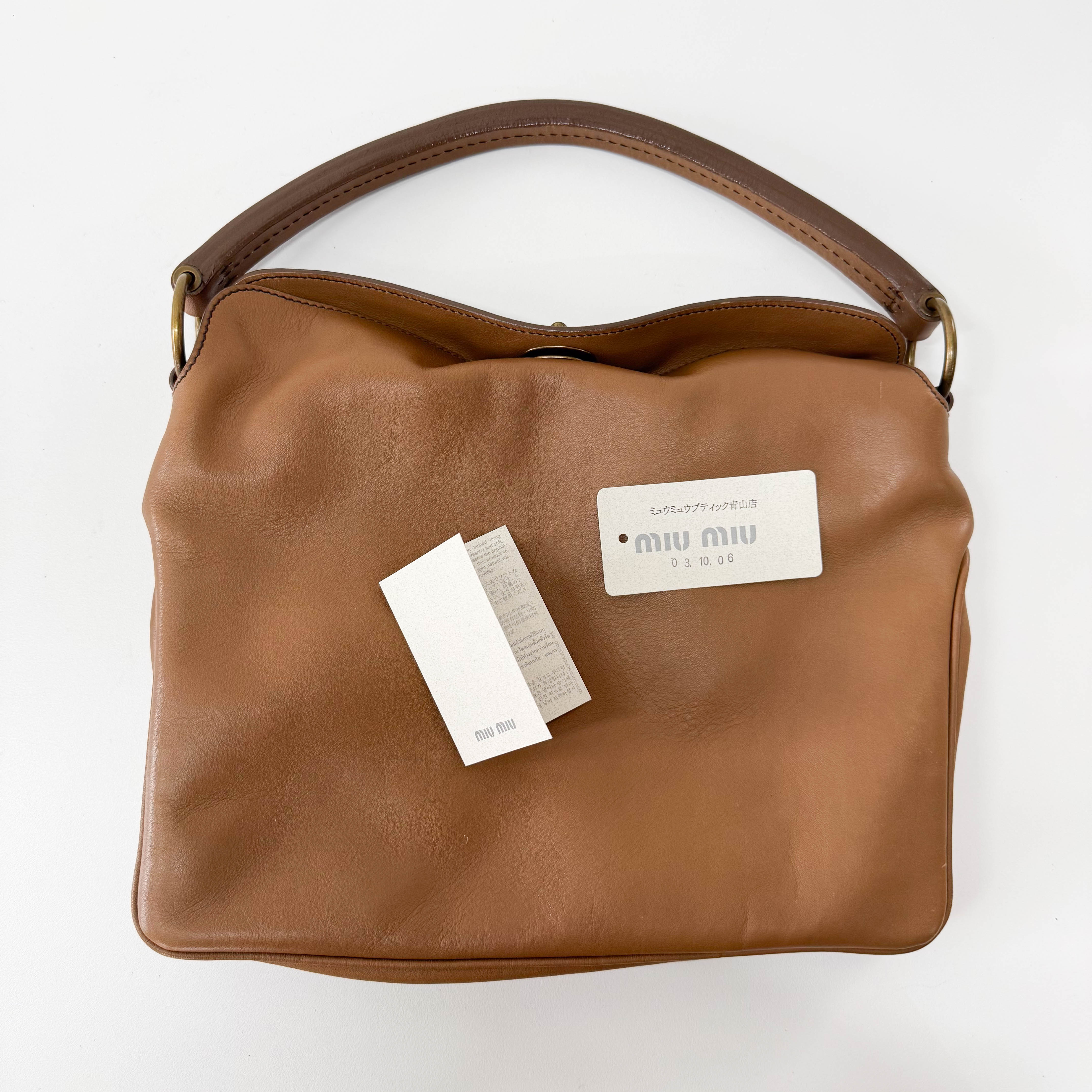 Archive Brown Leather Shoulder Bag