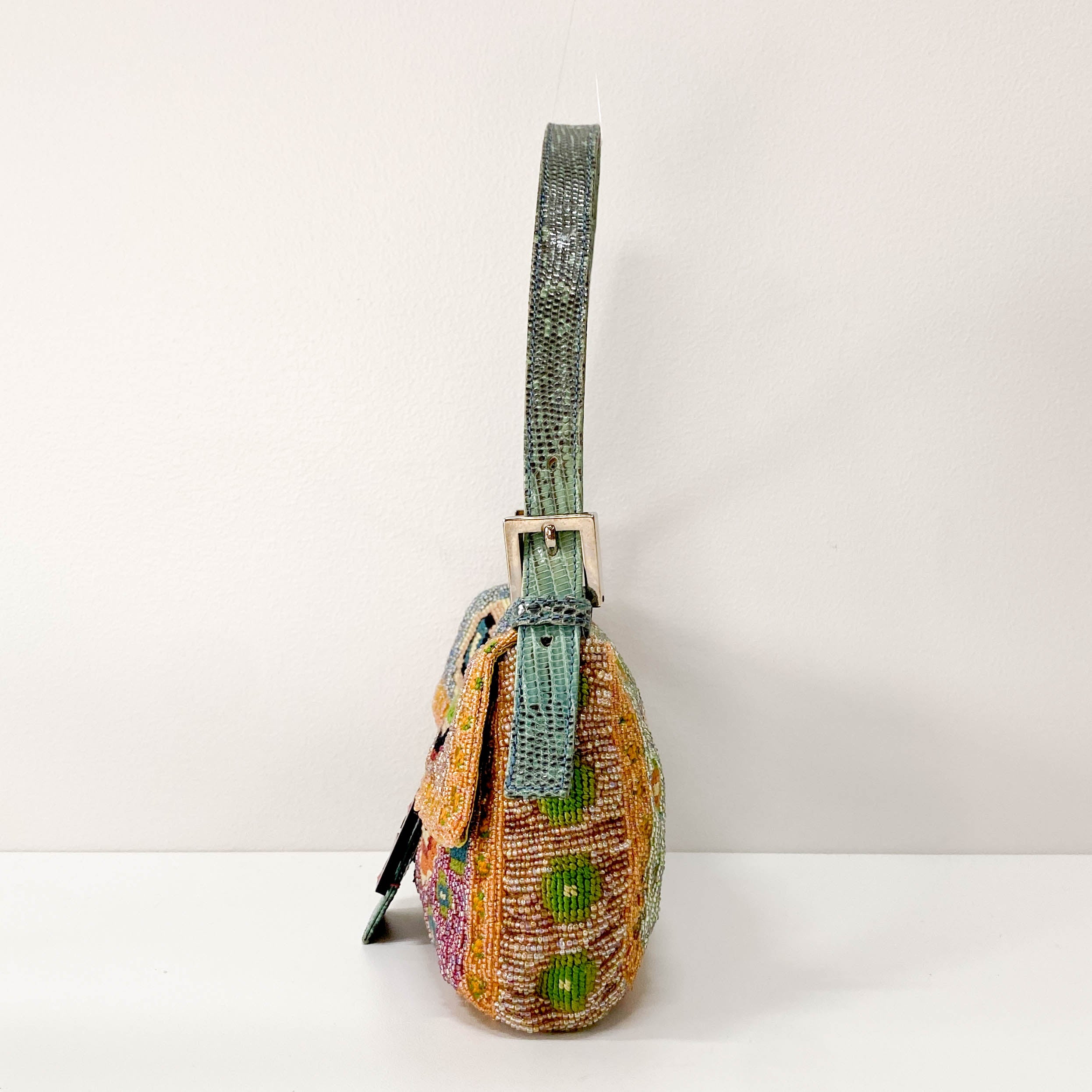 Limited Edition Baguette Beaded Multi-Colour Shoulder Bag