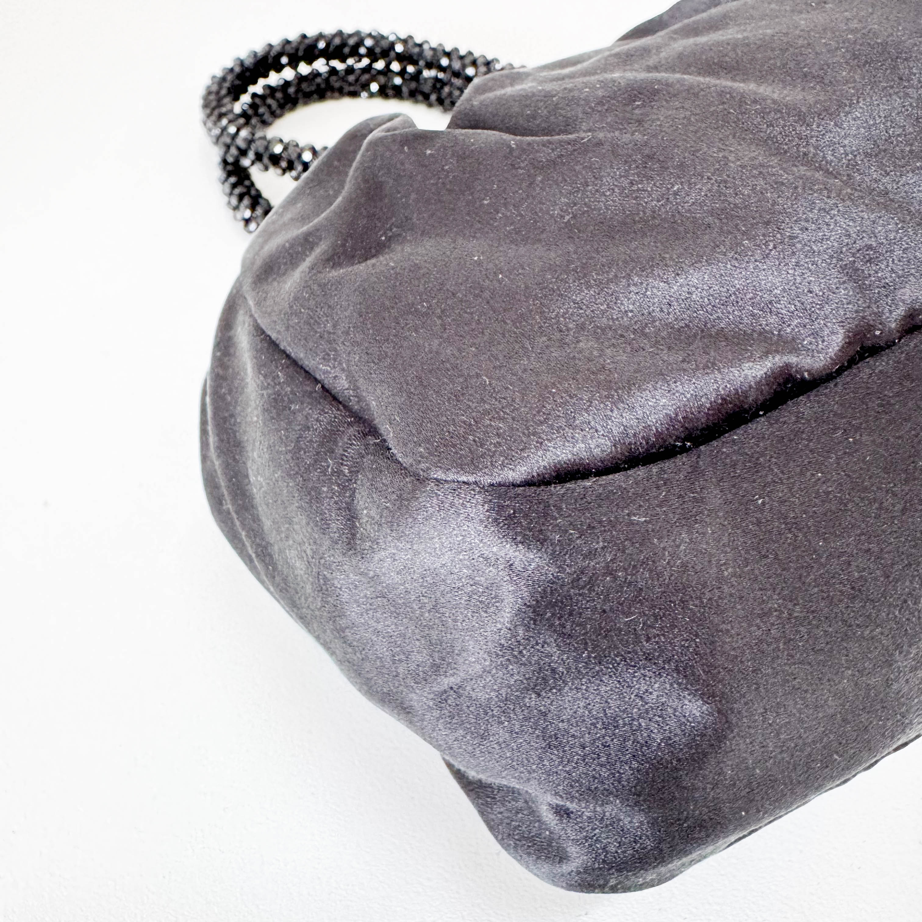 Evening Bear Bijoux Satin Handbag