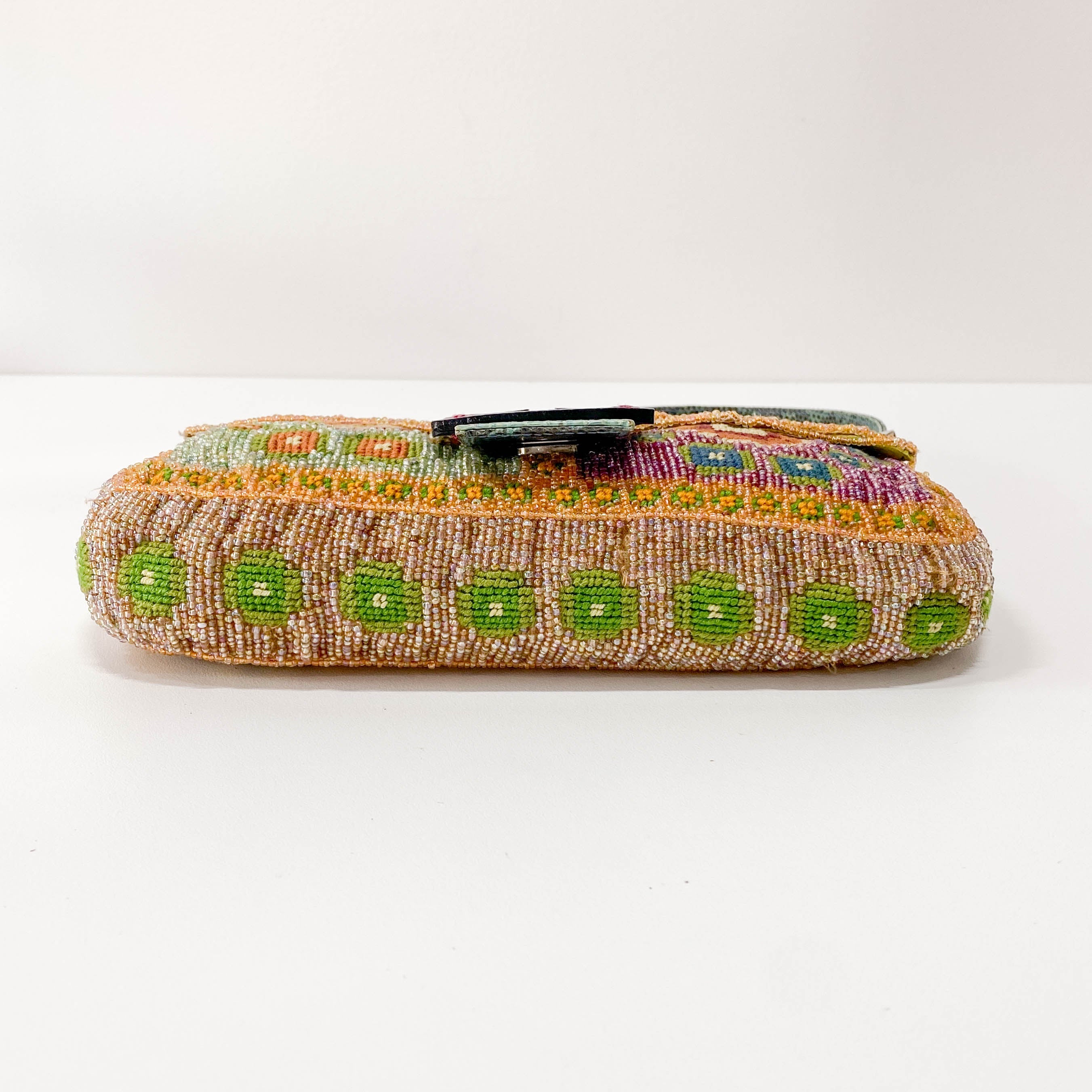 Limited Edition Baguette Beaded Multi-Colour Shoulder Bag